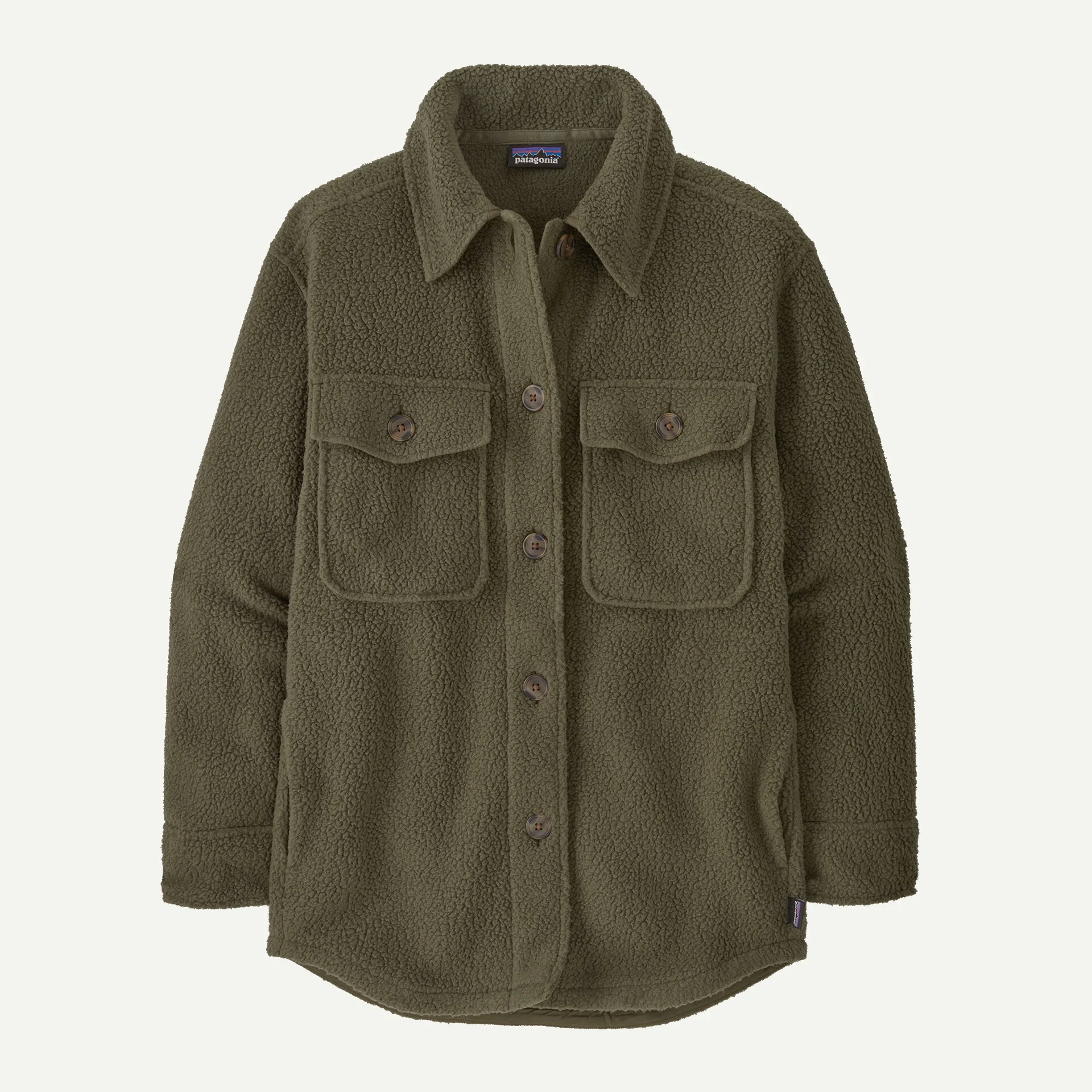 Patagonia Women's Retro Pile Fleece Shacket - Basin Green