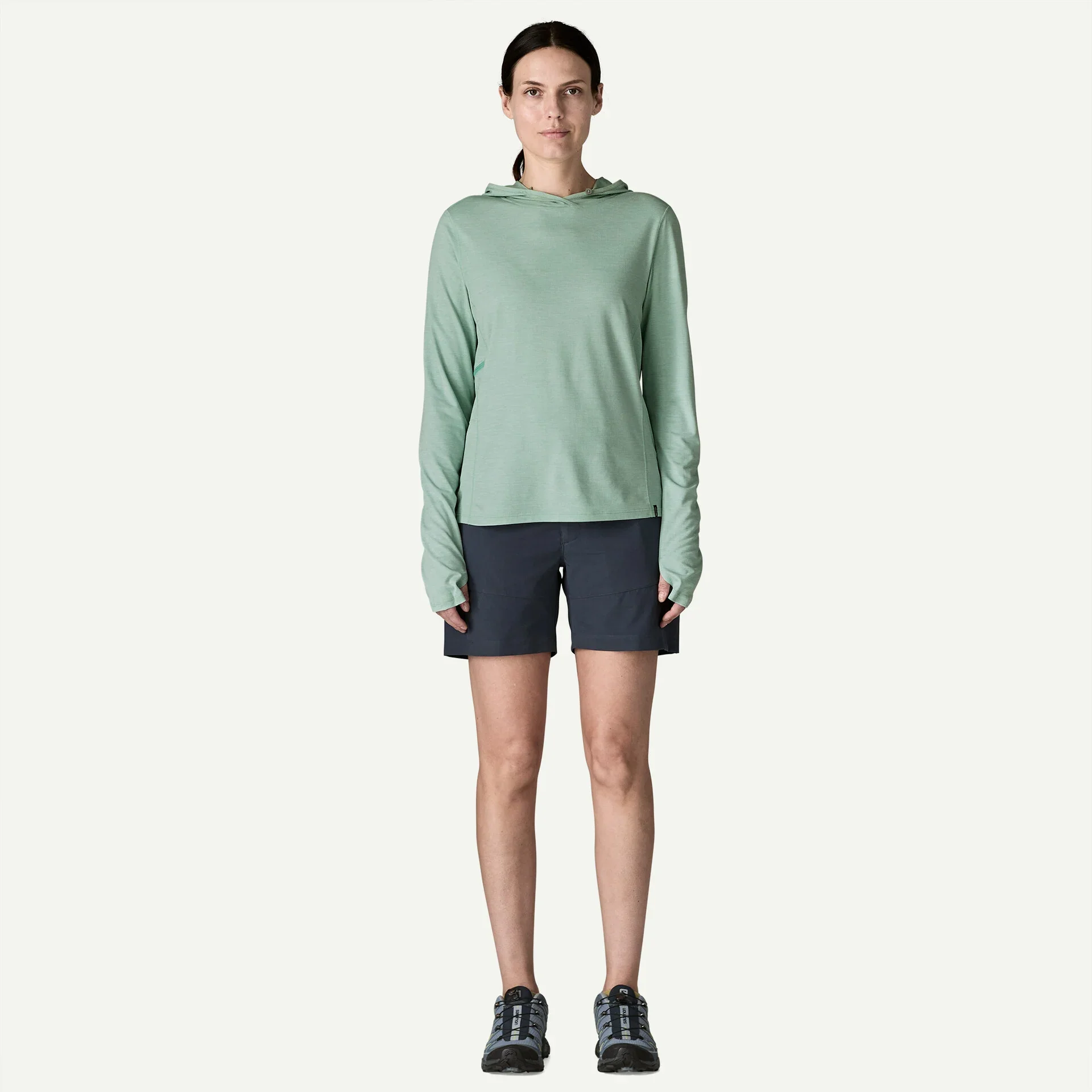 Patagonia Women's Capilene Cool Sun Hoody - Thermal Blue/Thin Ice X-Dye - Image 4