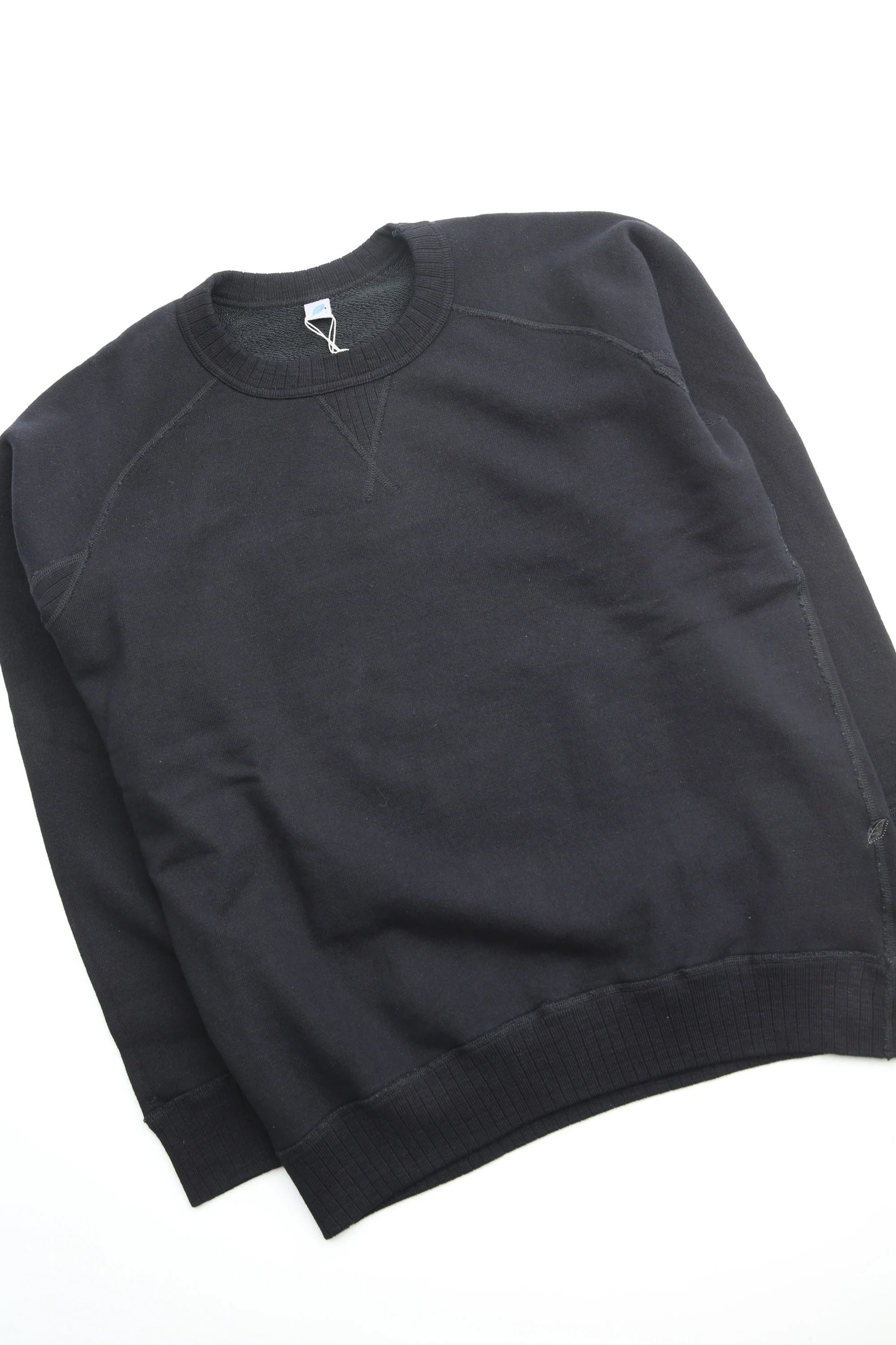Pure Blue Japan [5409-IDBK] Men's Knitted Sweatshirt - Indigo/Black - Image 6