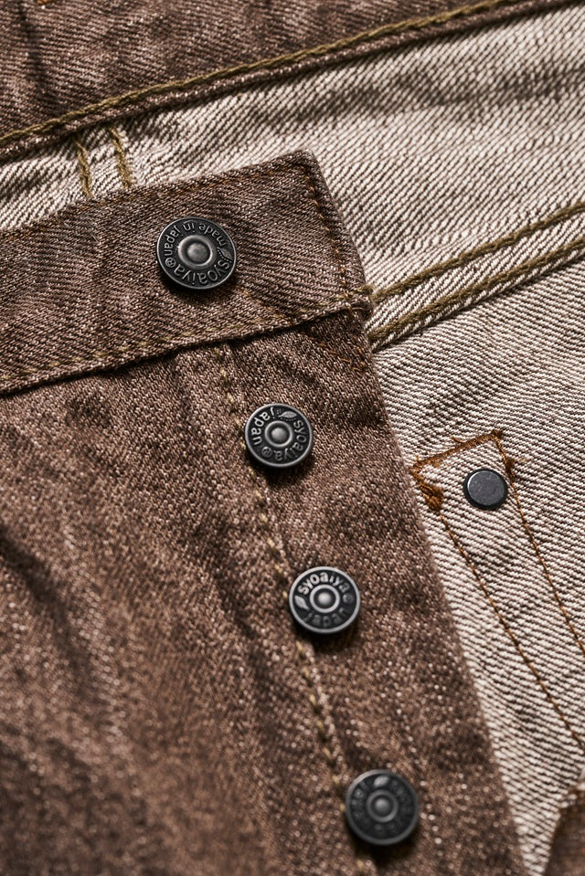 Pure Blue Japan (BR-14oz-005) - Brown Slim Straight Washed - Image 4