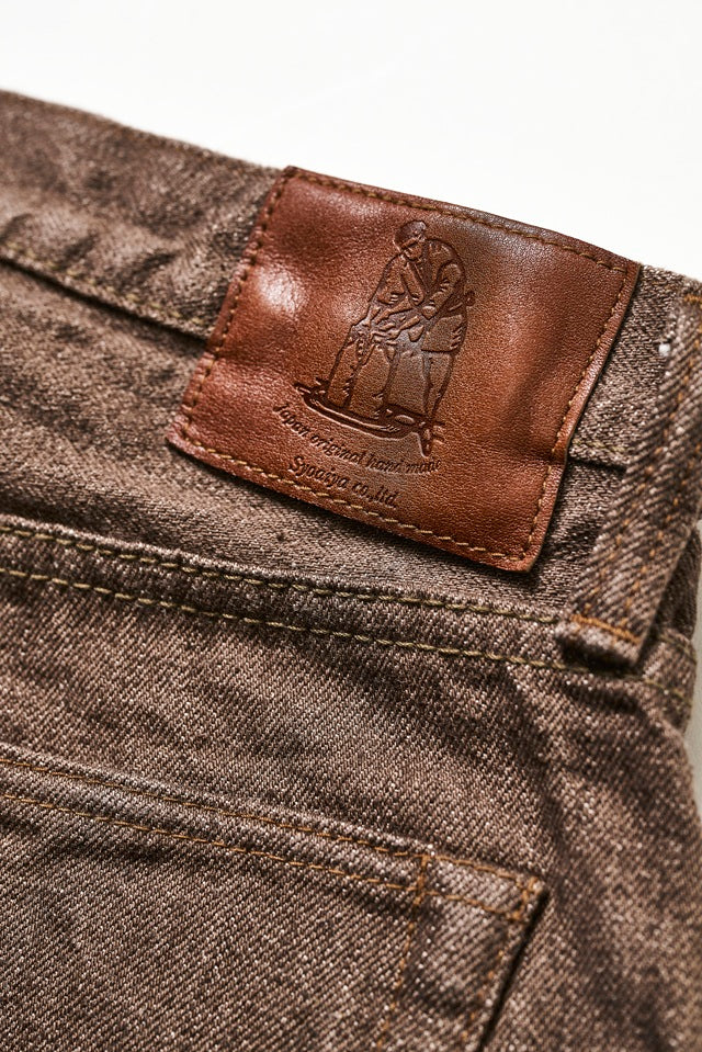 Pure Blue Japan (BR-14oz-005) - Brown Slim Straight Washed - Image 5