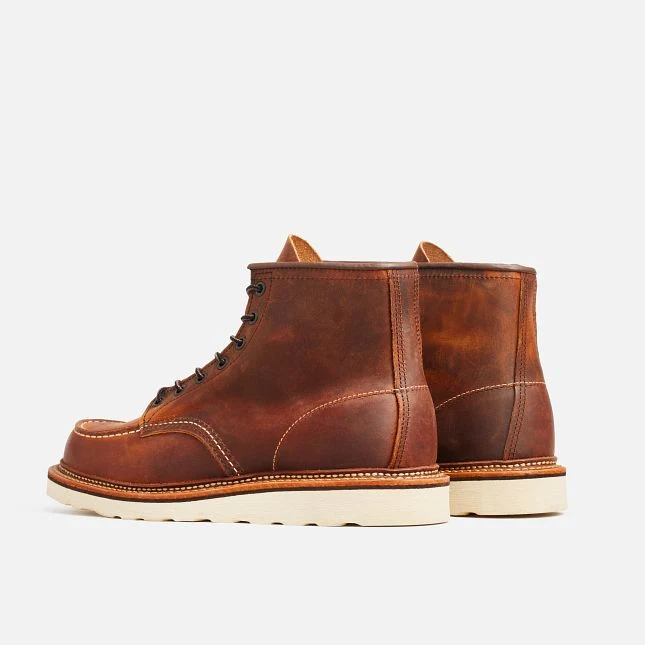 Red Wing Heritage Men's #1907 6" Moc Boot - Copper Rough and Tough - Image 3