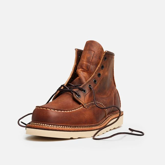 Red Wing Heritage Men's #1907 6" Moc Boot - Copper Rough and Tough - Image 6