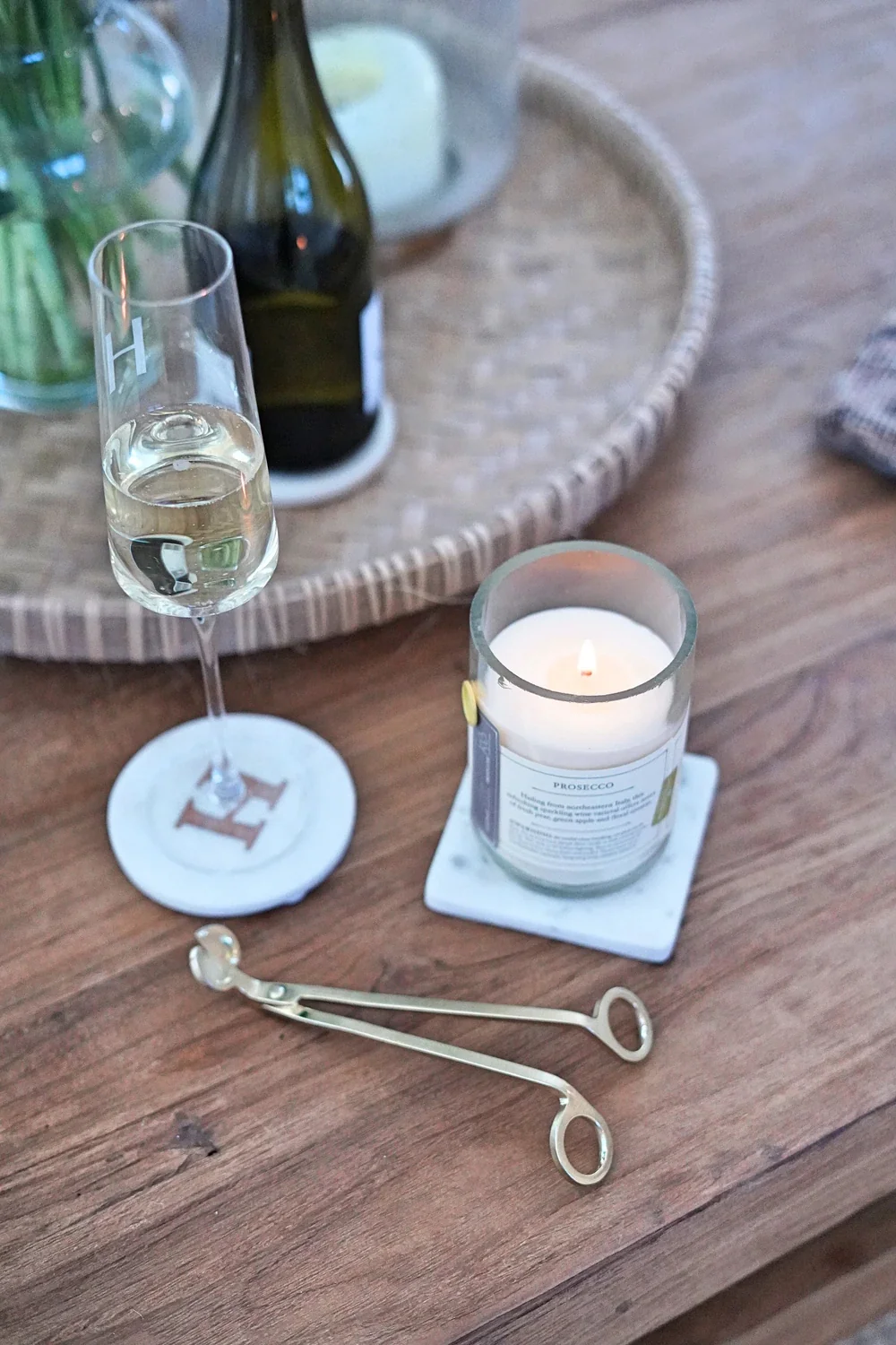 Candlefish Engraved Brushed Gold Wick Trimmer - Image 3