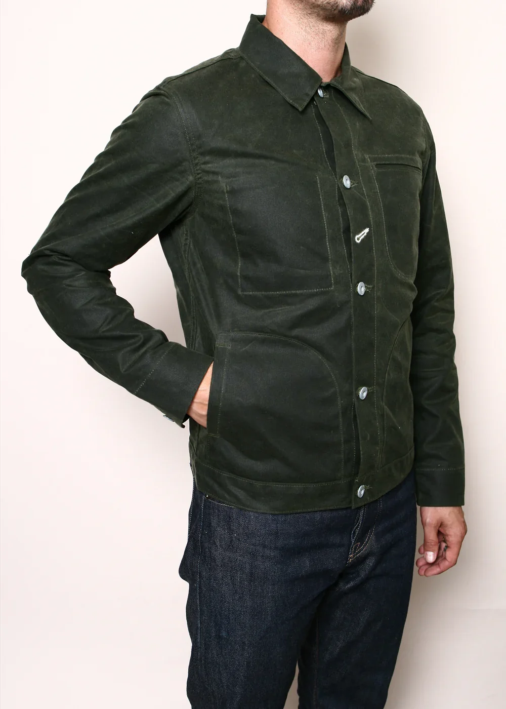 Rogue Territory | Ridgeline Supply Jacket | Waxed Olive - Image 5