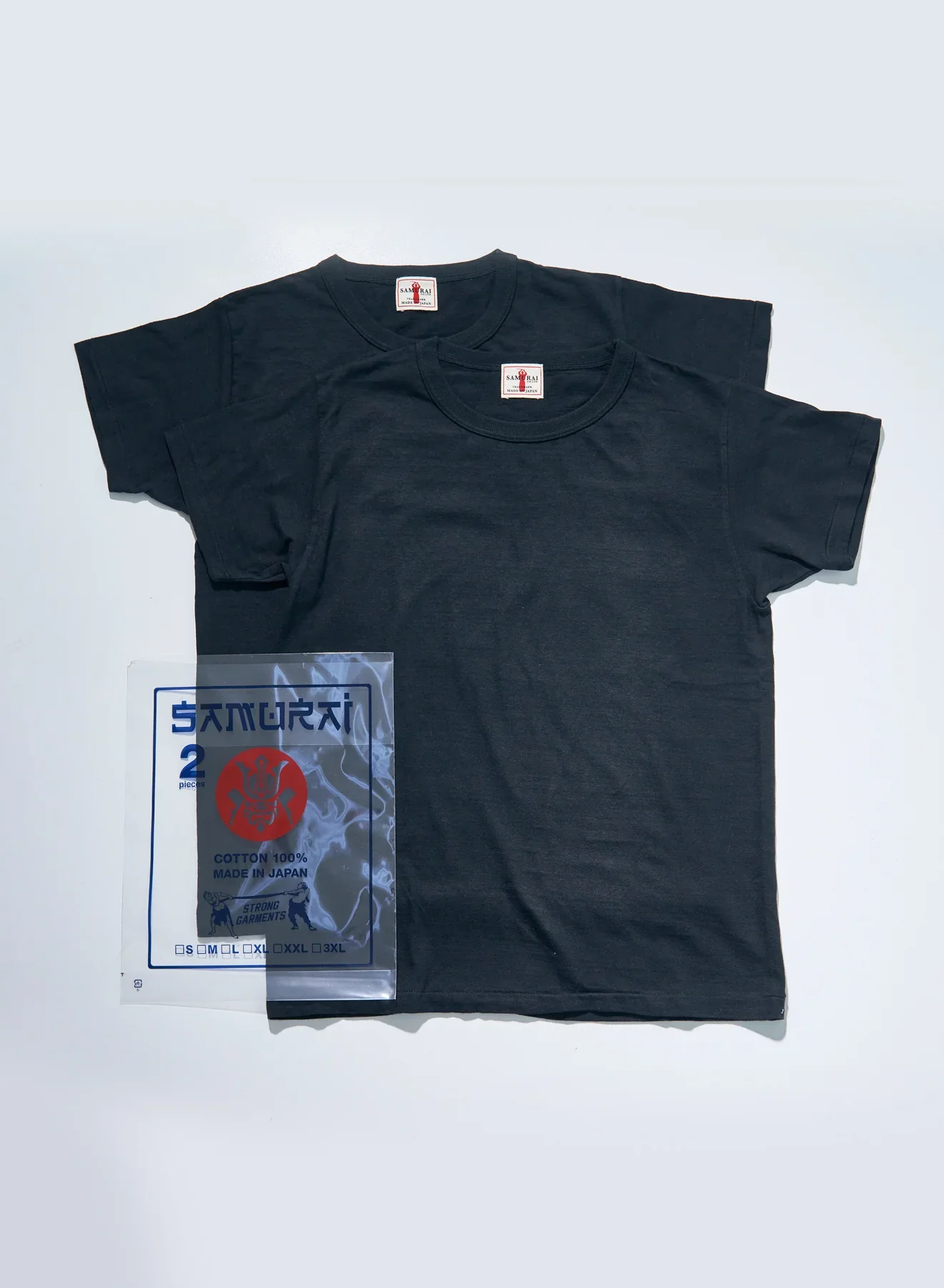 SAMURAI JEANS - Crew Neck 2-Pack T-Shirt Plain - Charcoal Gray - Image 12