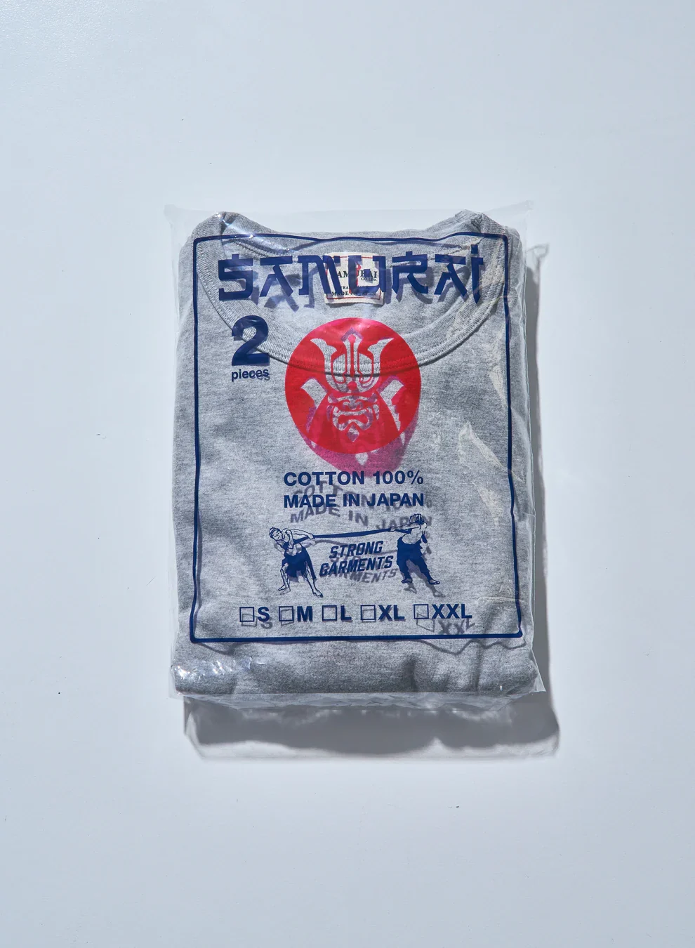 SAMURAI JEANS - Crew Neck 2-Pack T-Shirt Plain - Charcoal Gray - Image 2