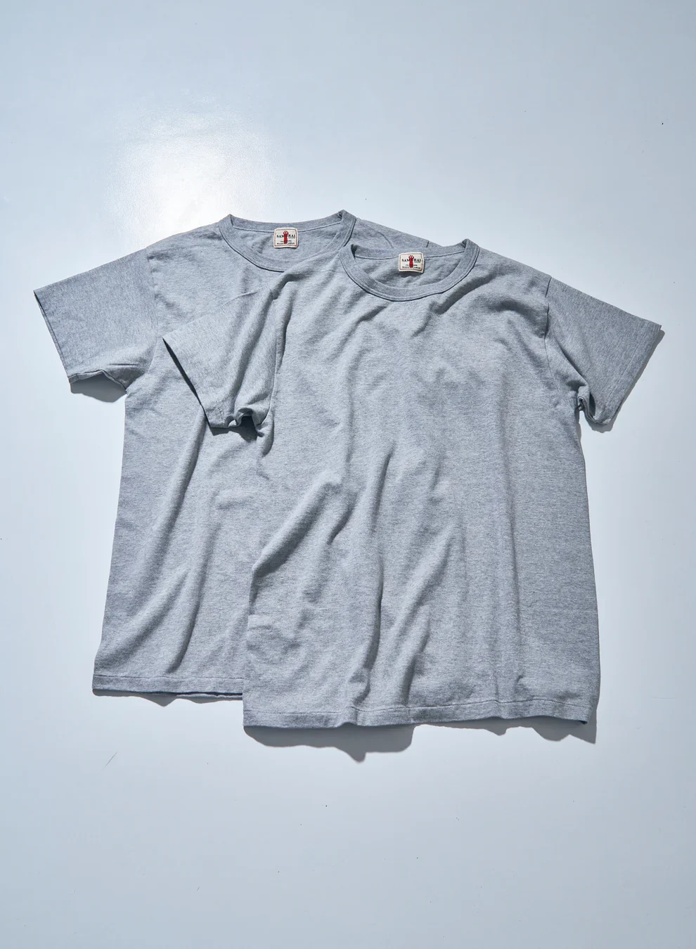 SAMURAI JEANS - Crew Neck 2-Pack T-Shirt Plain - Charcoal Gray - Image 3