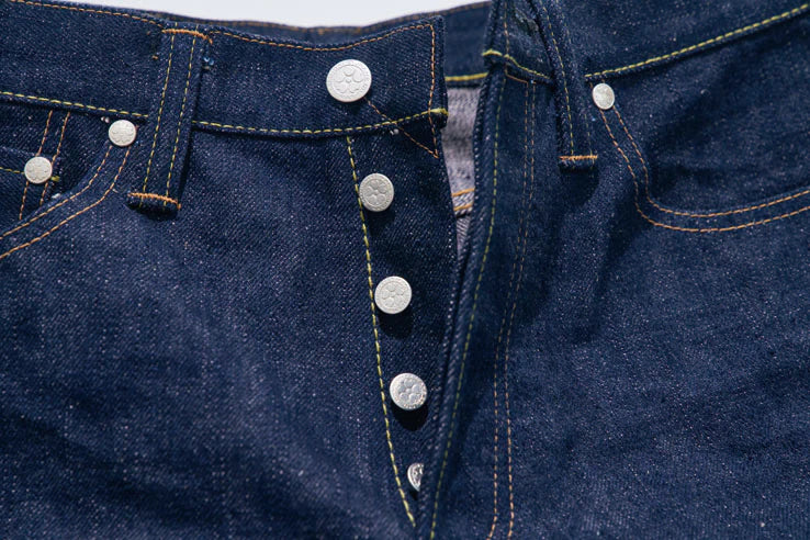 Samurai Jeans [S500AX-SAKURA] AI PLUS-SAKURA 18oz Regular Straight Jeans - One Wash - Image 5