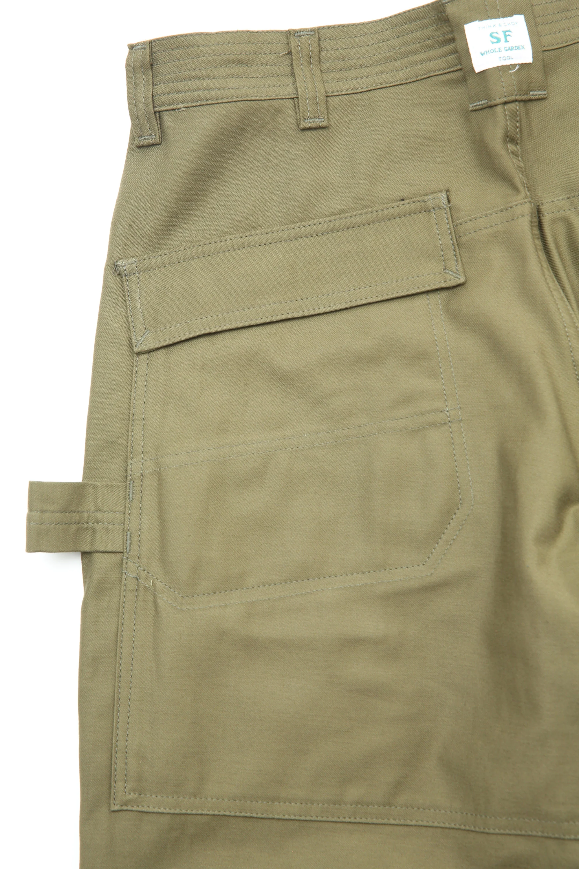 Sassafras D Pruner Pants - Olive Back Satin - Image 10