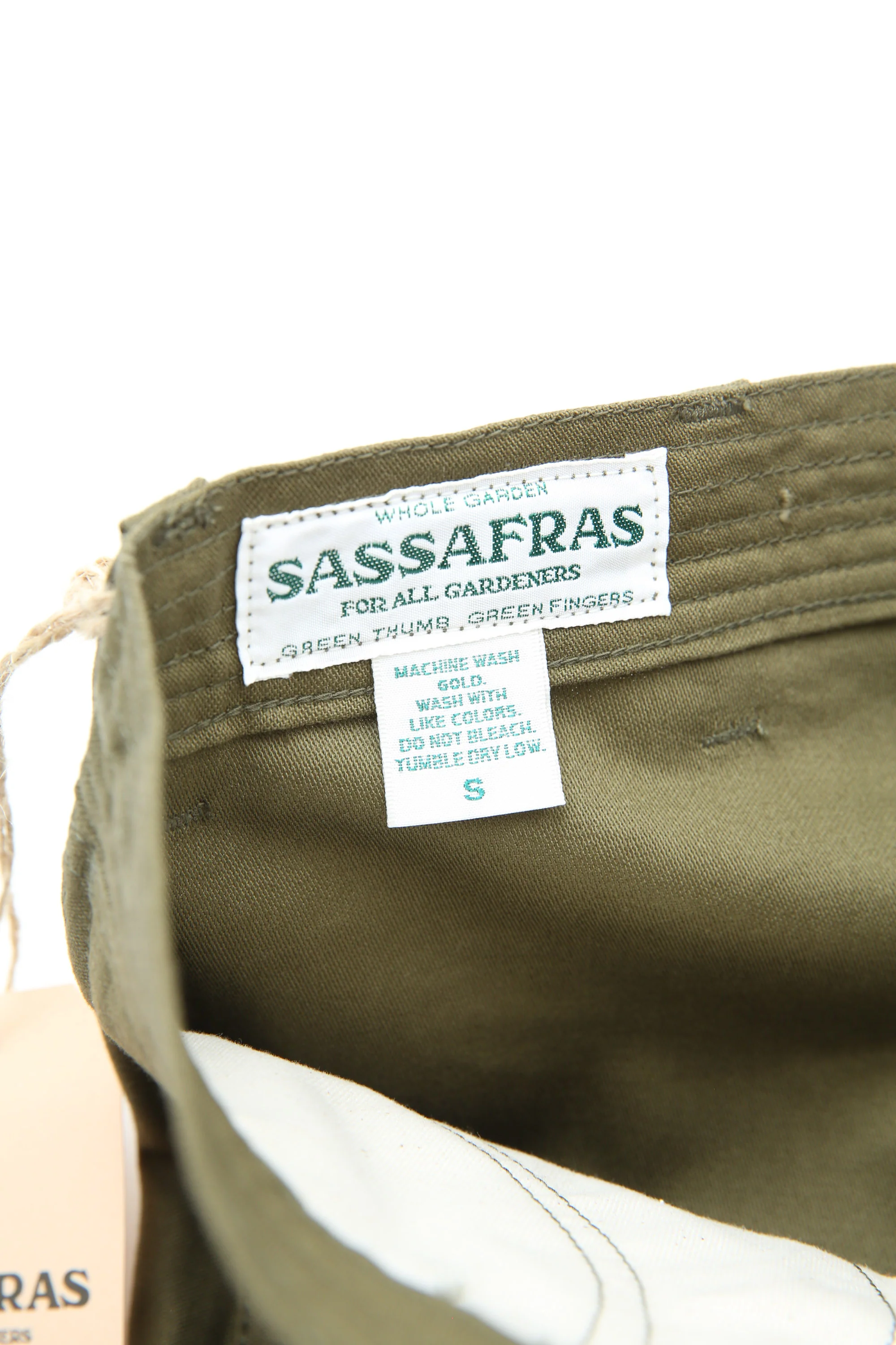 Sassafras D Pruner Pants - Olive Back Satin - Image 7