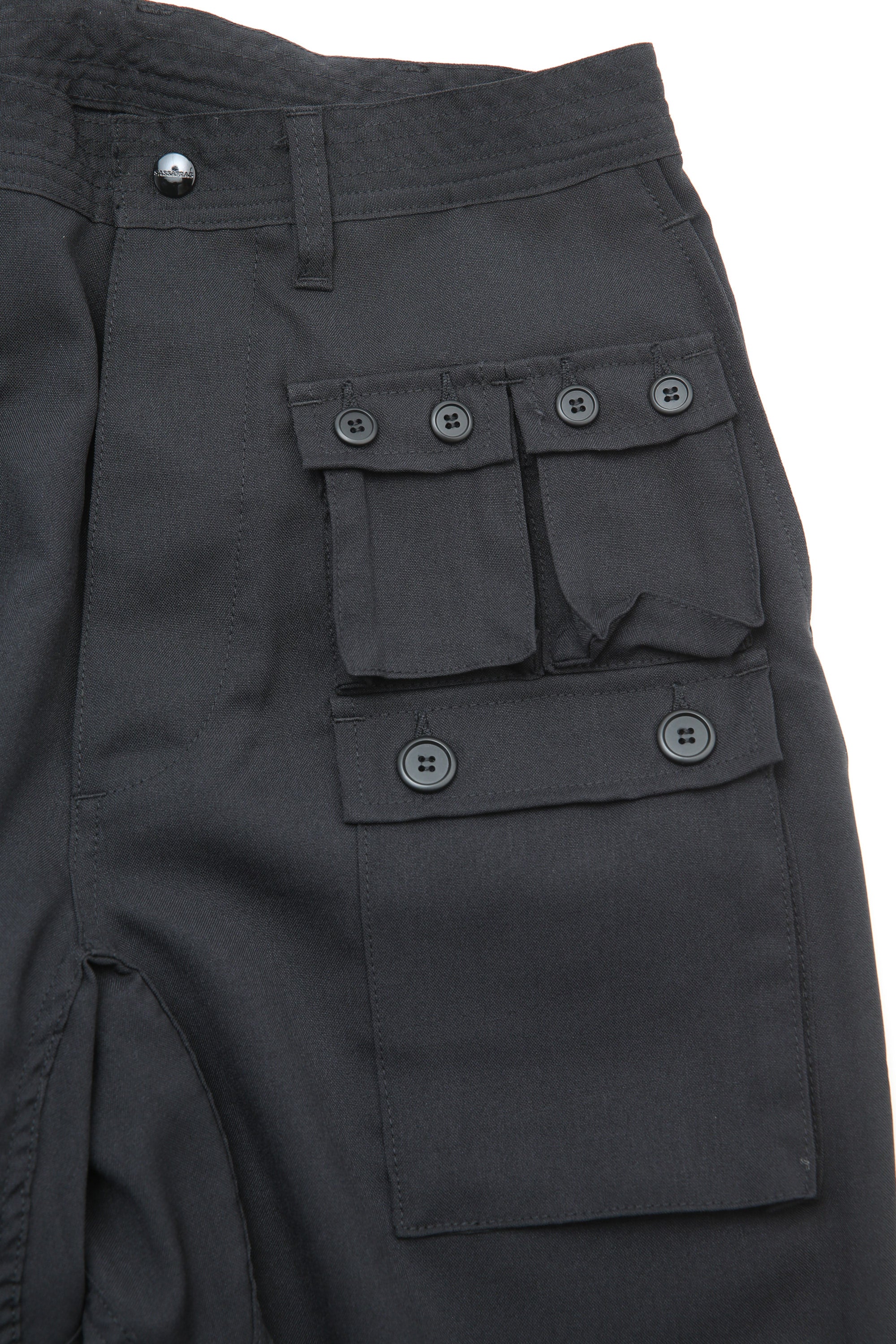 Sassafras G.D.U. Pants - Black Woolino - Image 3