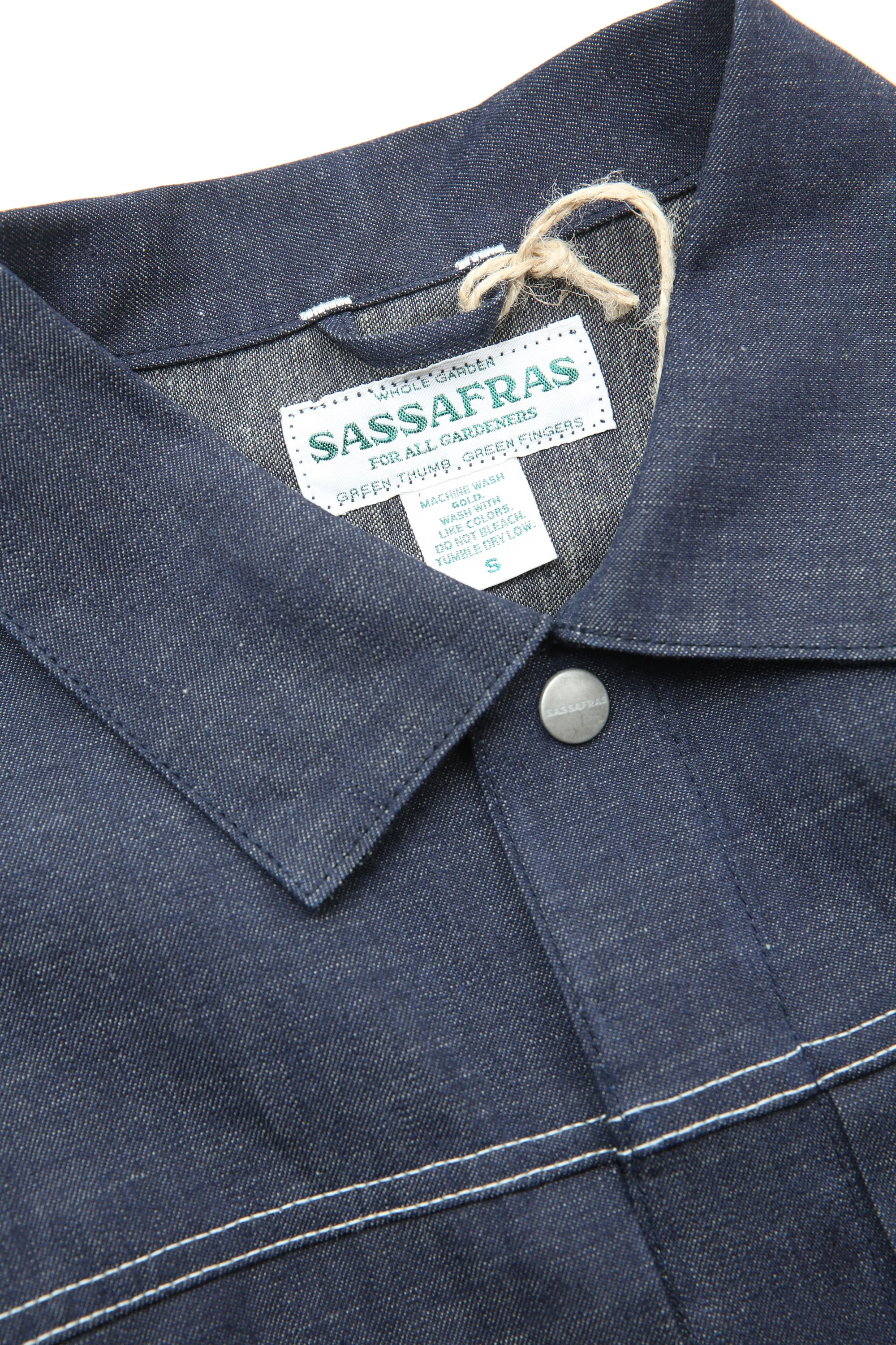 Sassafras Gardeners Jacket -8oz Military Denim (Raw) - Image 6