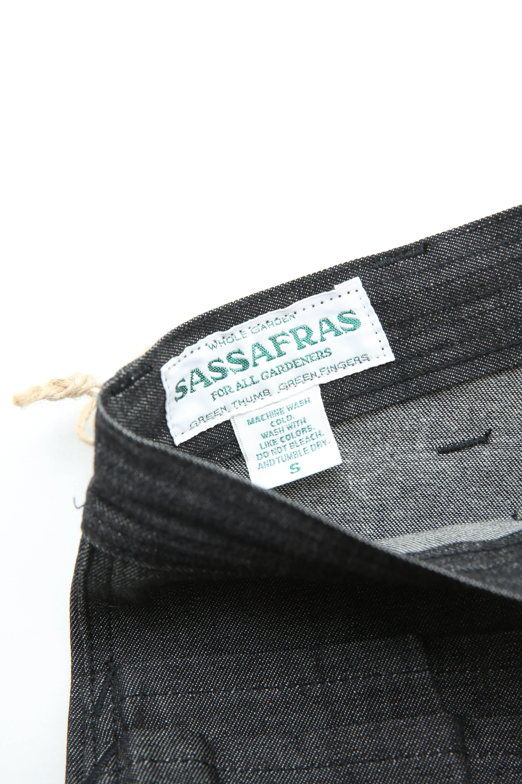 Sassafras Landscaper Grown Pants - Black Raw 8oz Denim - Image 7