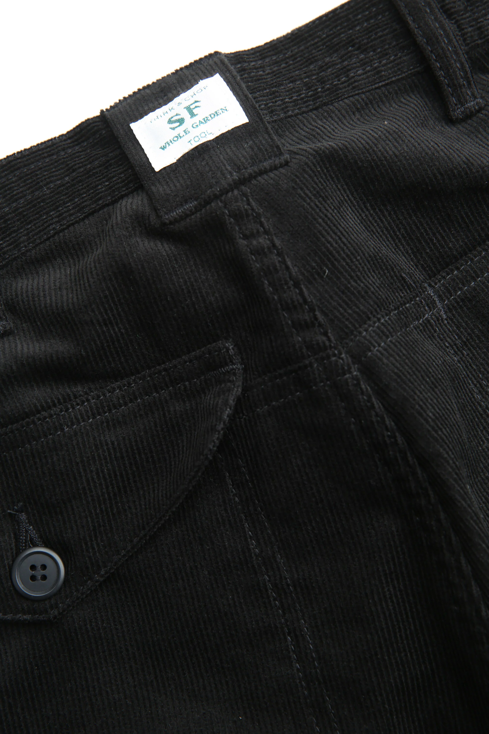 Sassafras Leaf Warden Pants 4/5 - Black Corduroy - Image 11