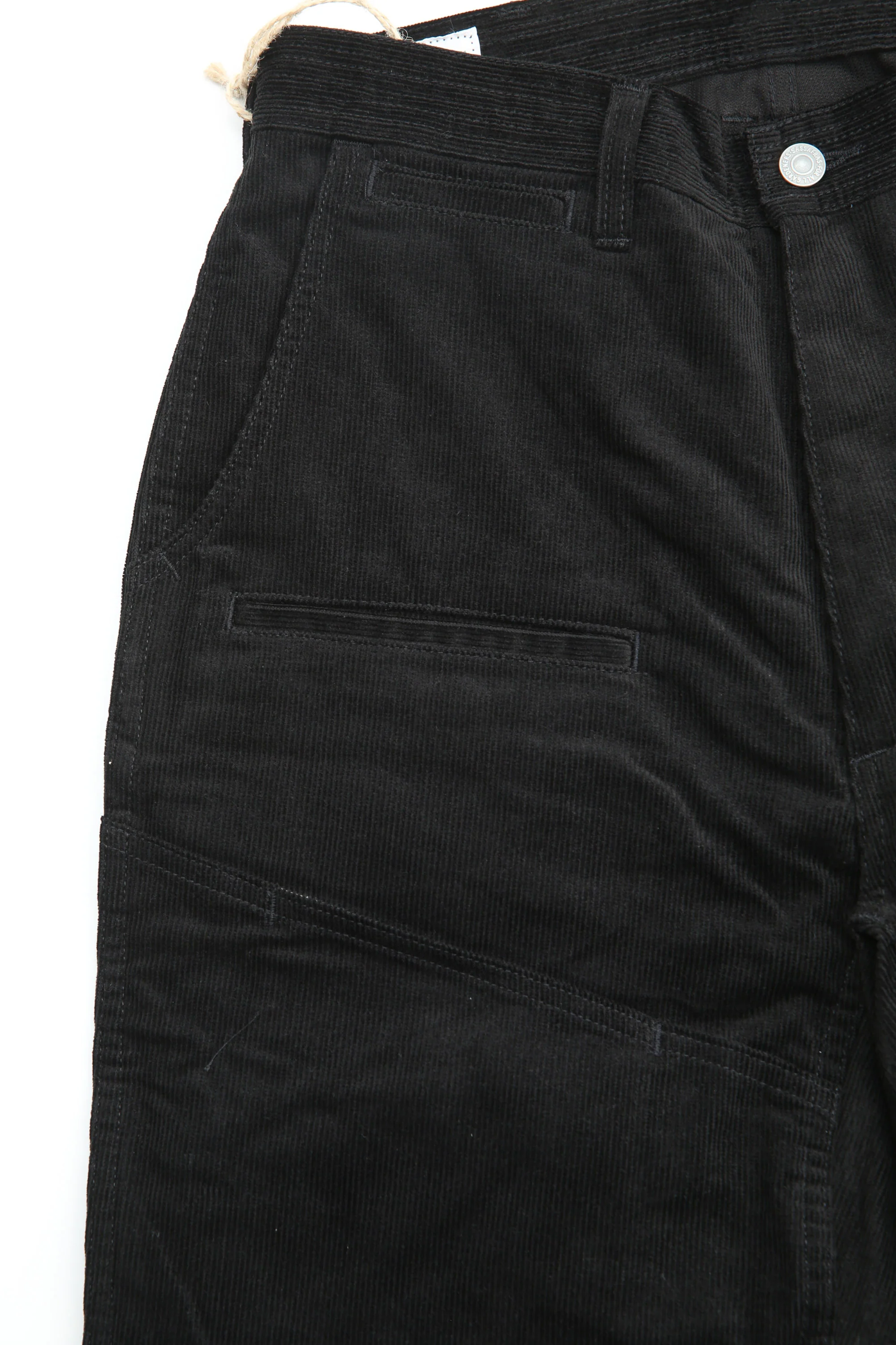 Sassafras Leaf Warden Pants 4/5 - Black Corduroy - Image 3