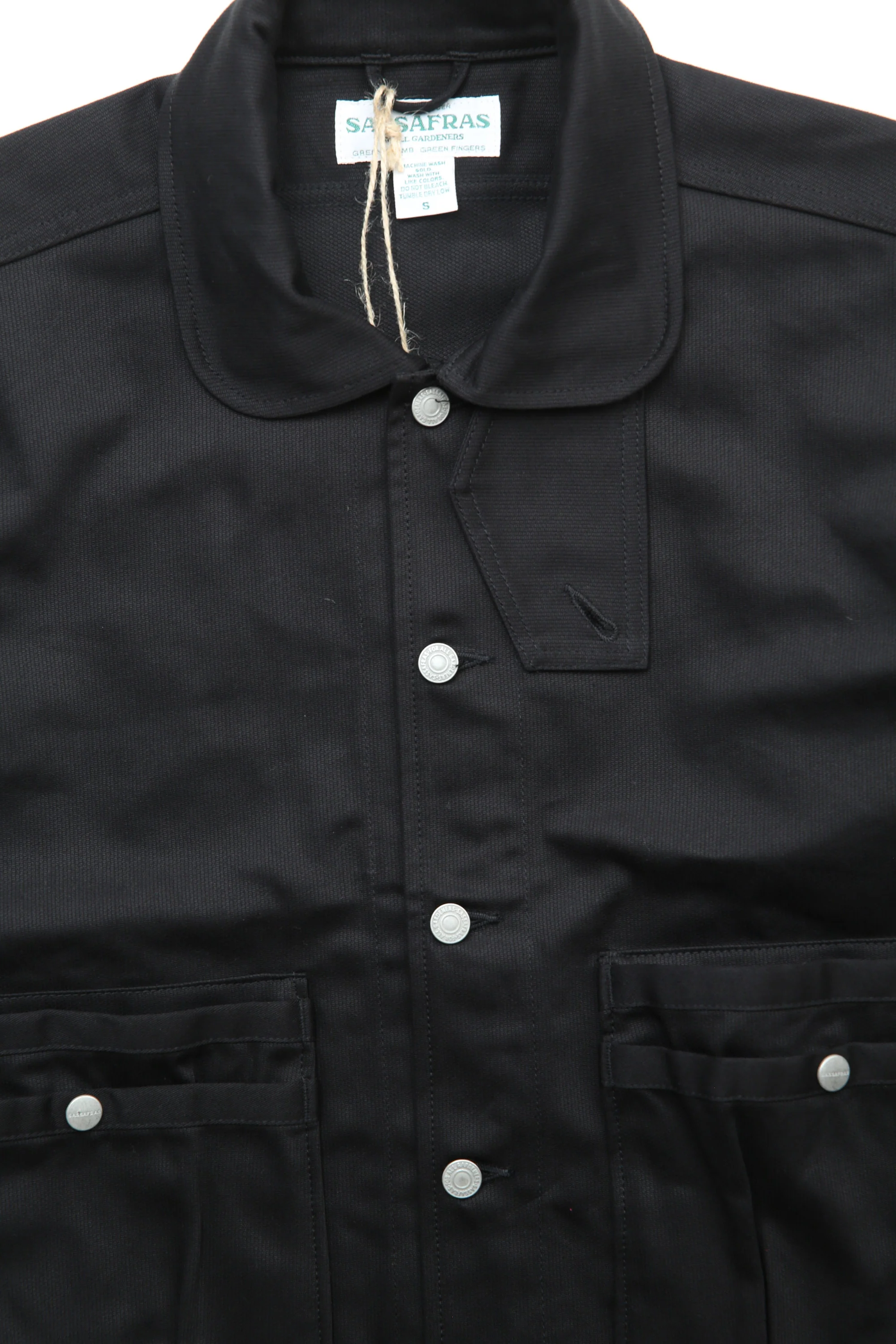 Sassafras Overgrown Trug Jacket - Black Pique - Image 2