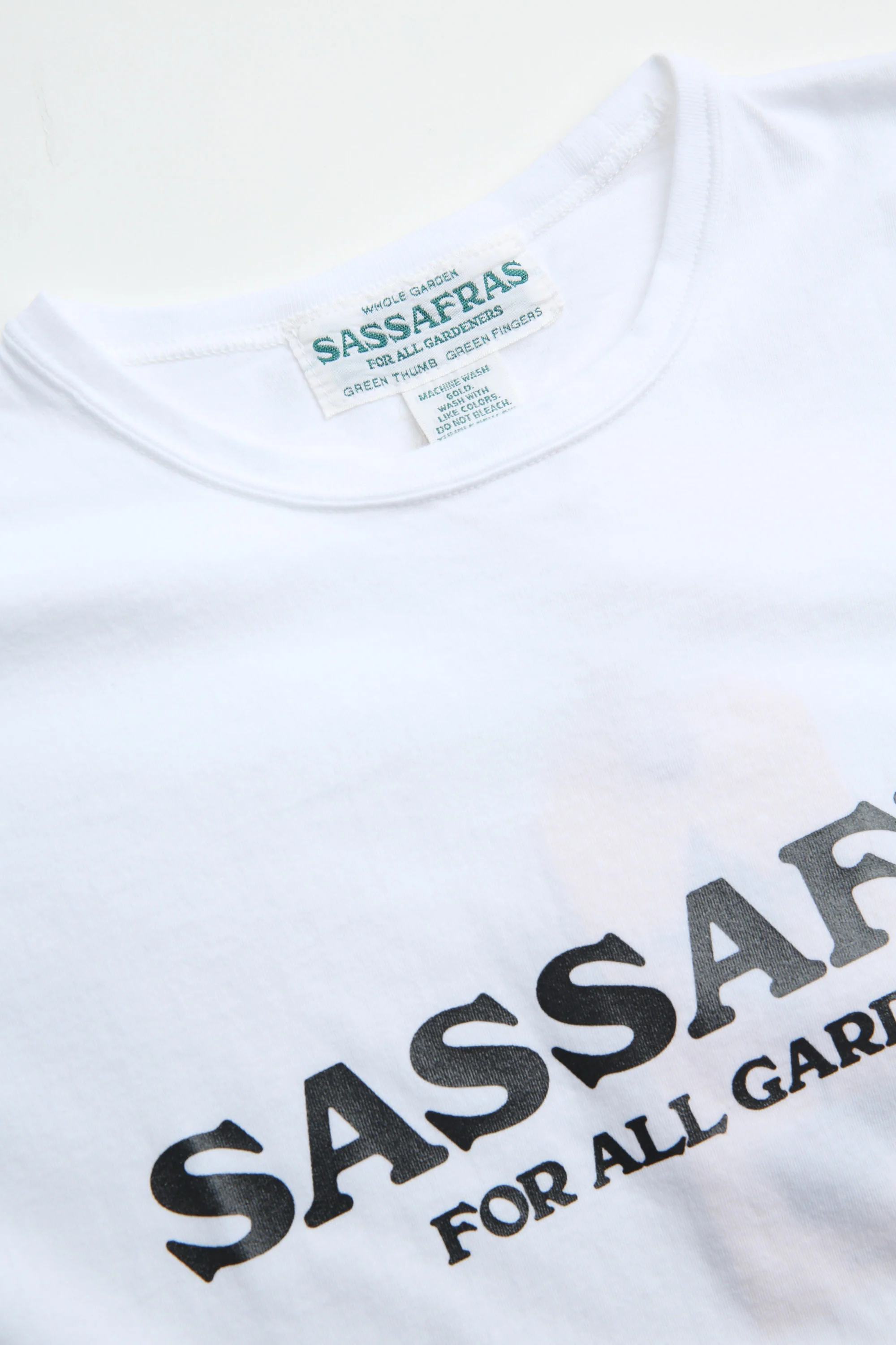 Sassafras T-Shirt 1/2 Single Yarn Cotton - White - Image 5