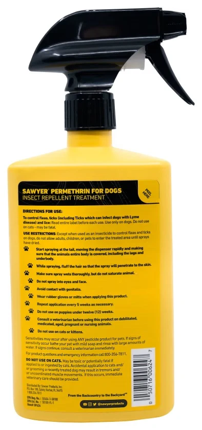 Sawyer Permethrin Insect Repellent Treatment for Dogs - 24oz Trigger spray - Image 2