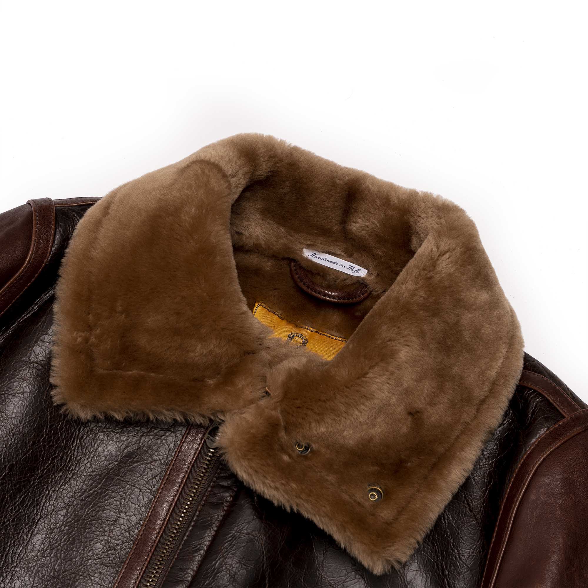 Shangri-la Heritage - "Aviatore" B-3 Seal Brown Shearling Jacket - Image 11