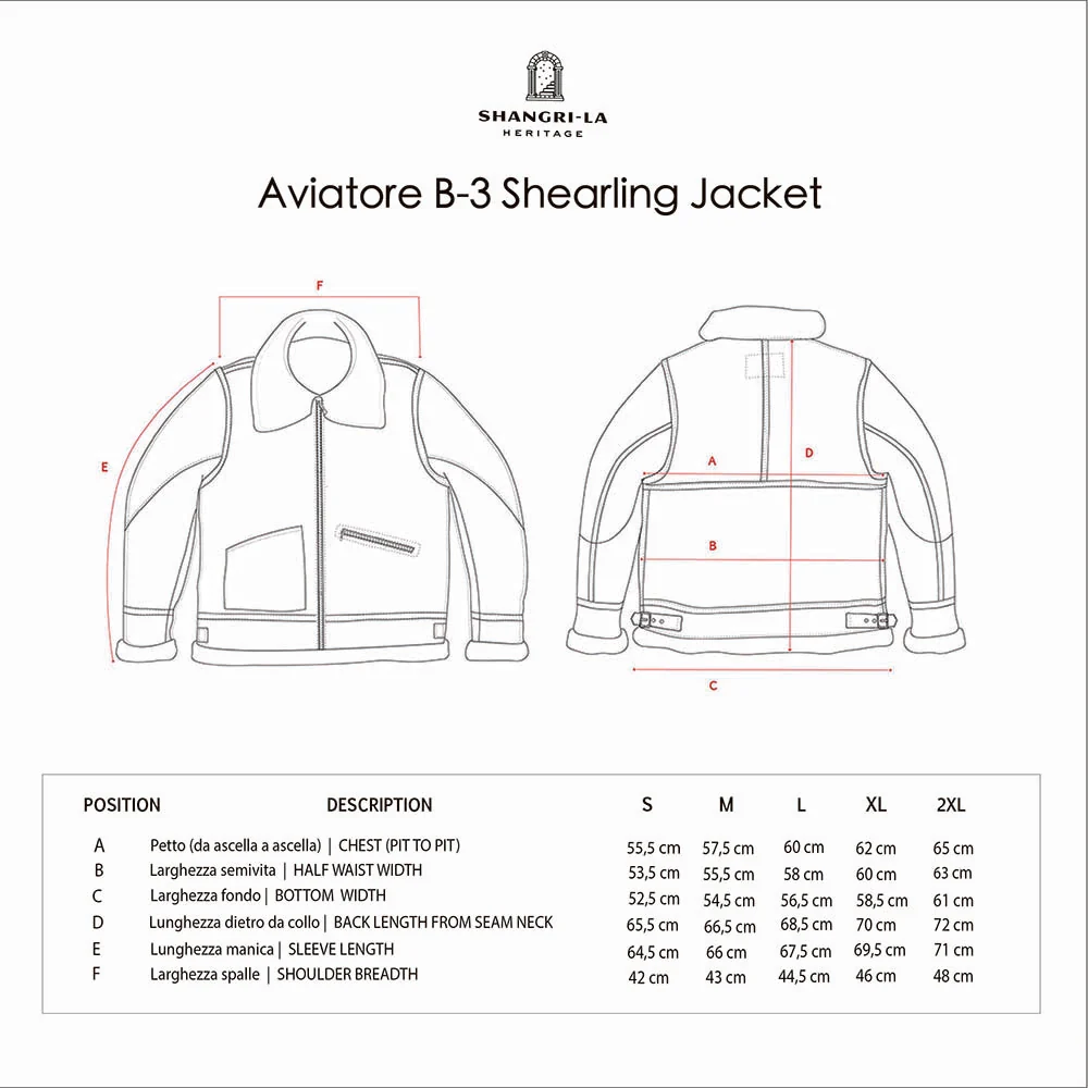 Shangri-la Heritage - "Aviatore" B-3 Seal Brown Shearling Jacket - Image 18