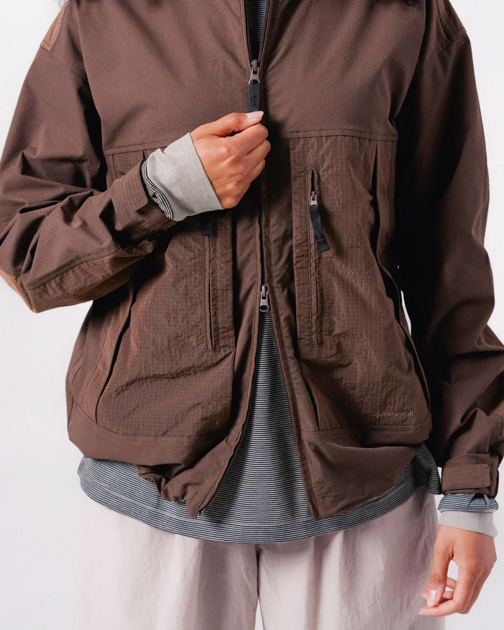 Snow Peak Insect Shield Jacket - Brown - Image 4