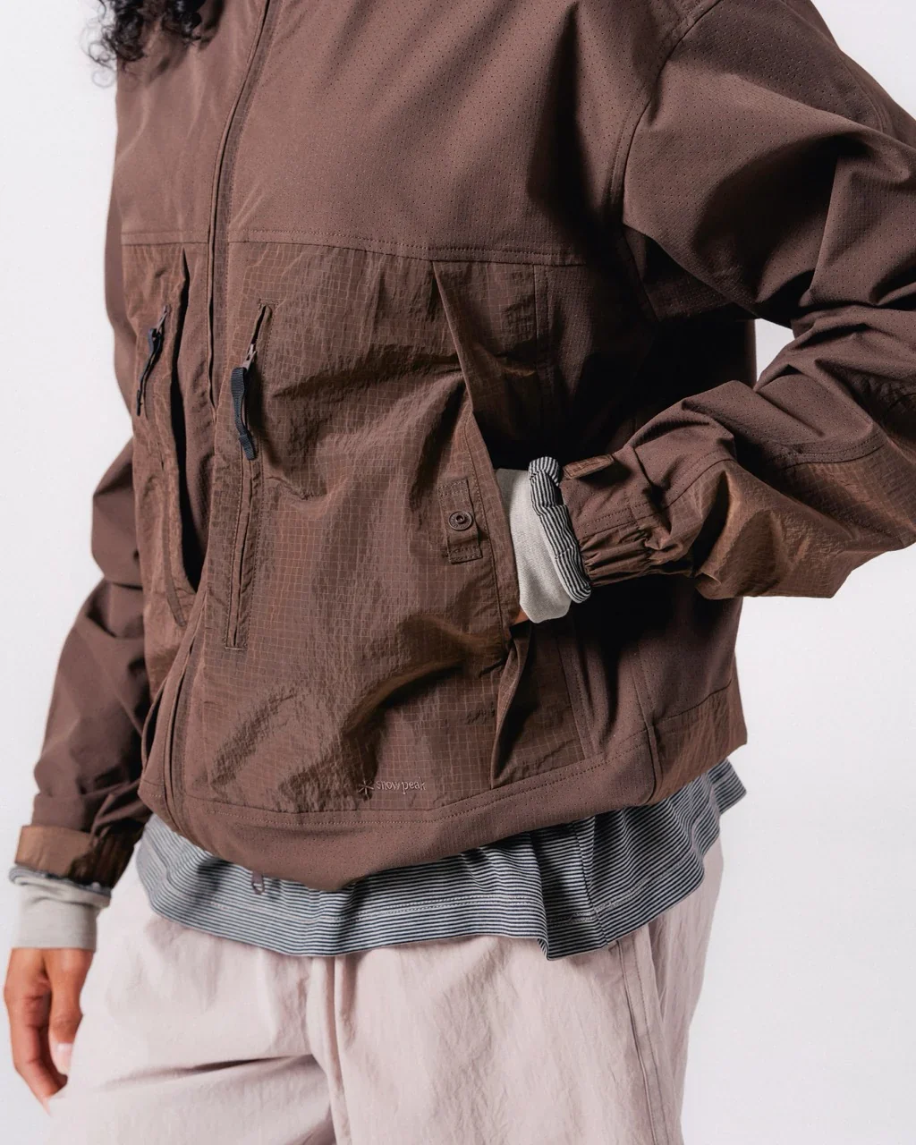 Snow Peak Insect Shield Jacket - Brown - Image 9