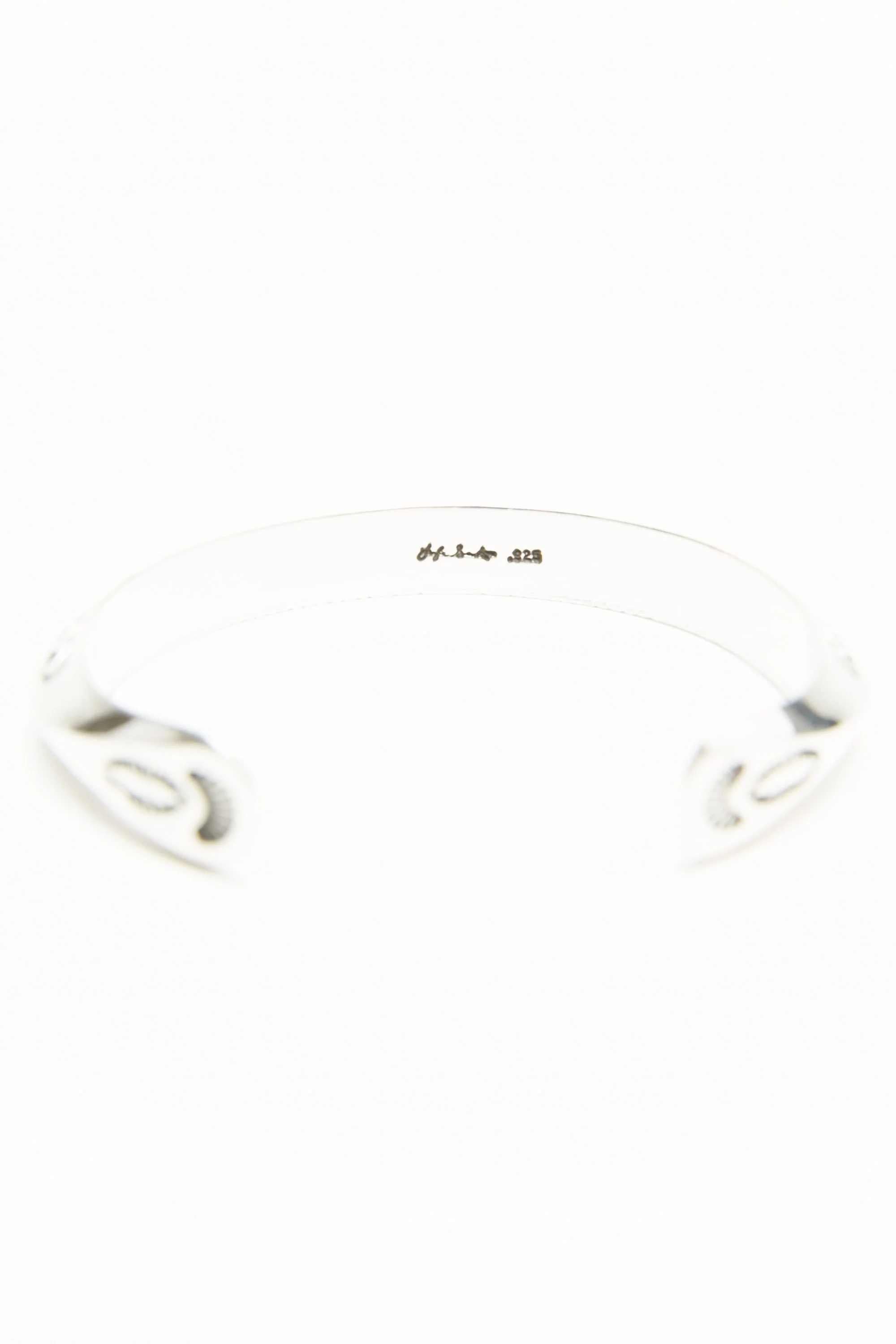 Sterling Silver Triangle Cuff by Lyle Secatero - Protection | River Cuff - Image 4