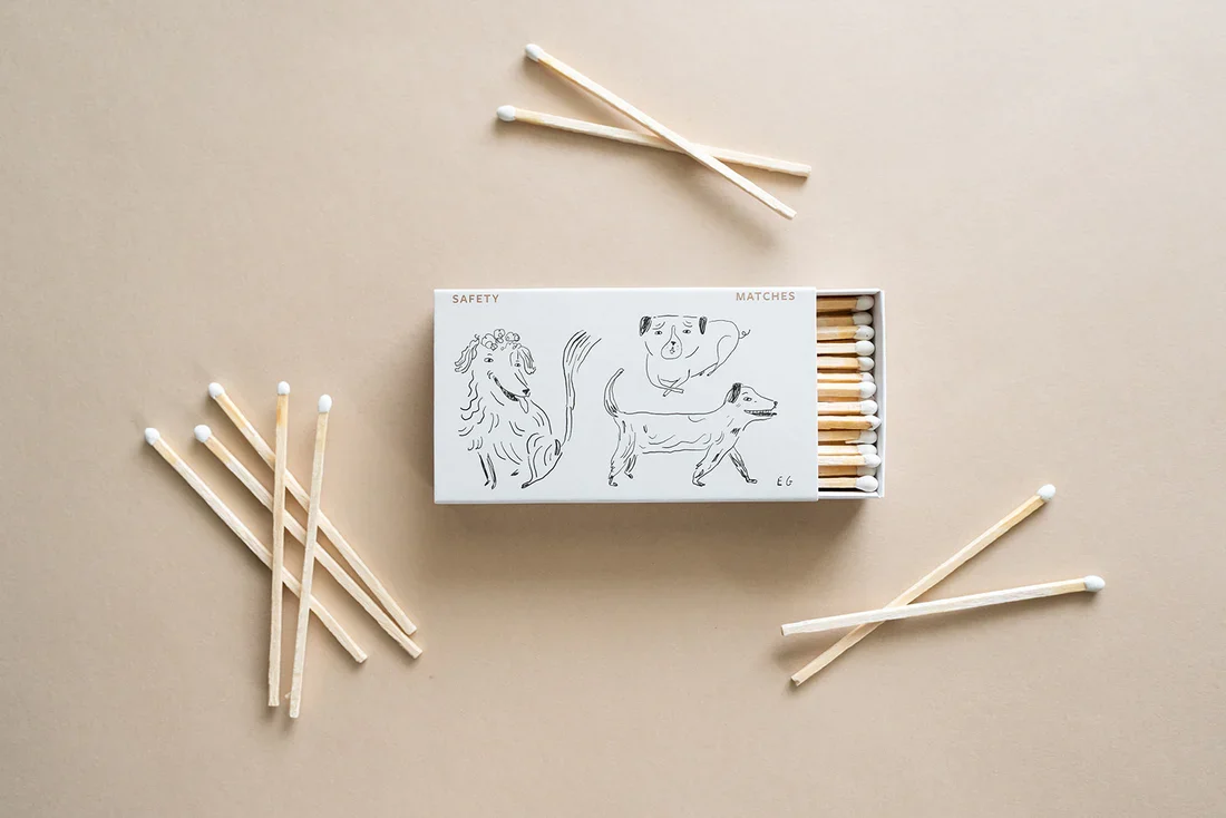 Sydney Hale Co. Safety Matches - Seis Amigas Matchbox - Image 3
