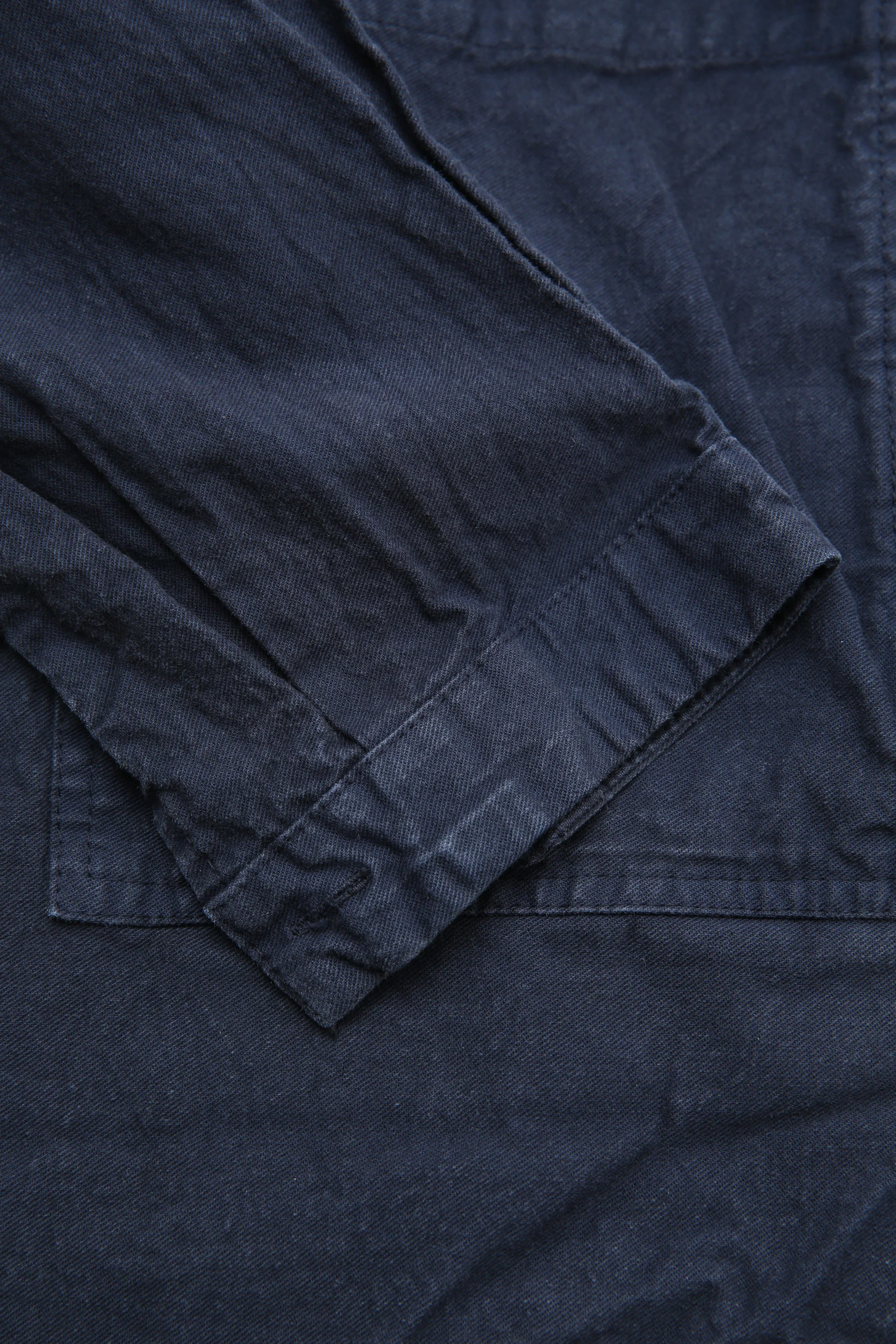Tender Co. 402 Two Birds Shirt - Hadal Blue Cotton Drop Cloth - Image 4