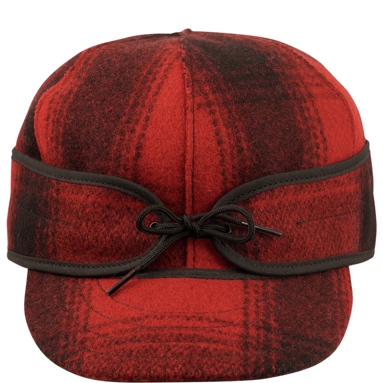 The Original Stormy Kromer Cap - Red/Black Plaid - Image 2