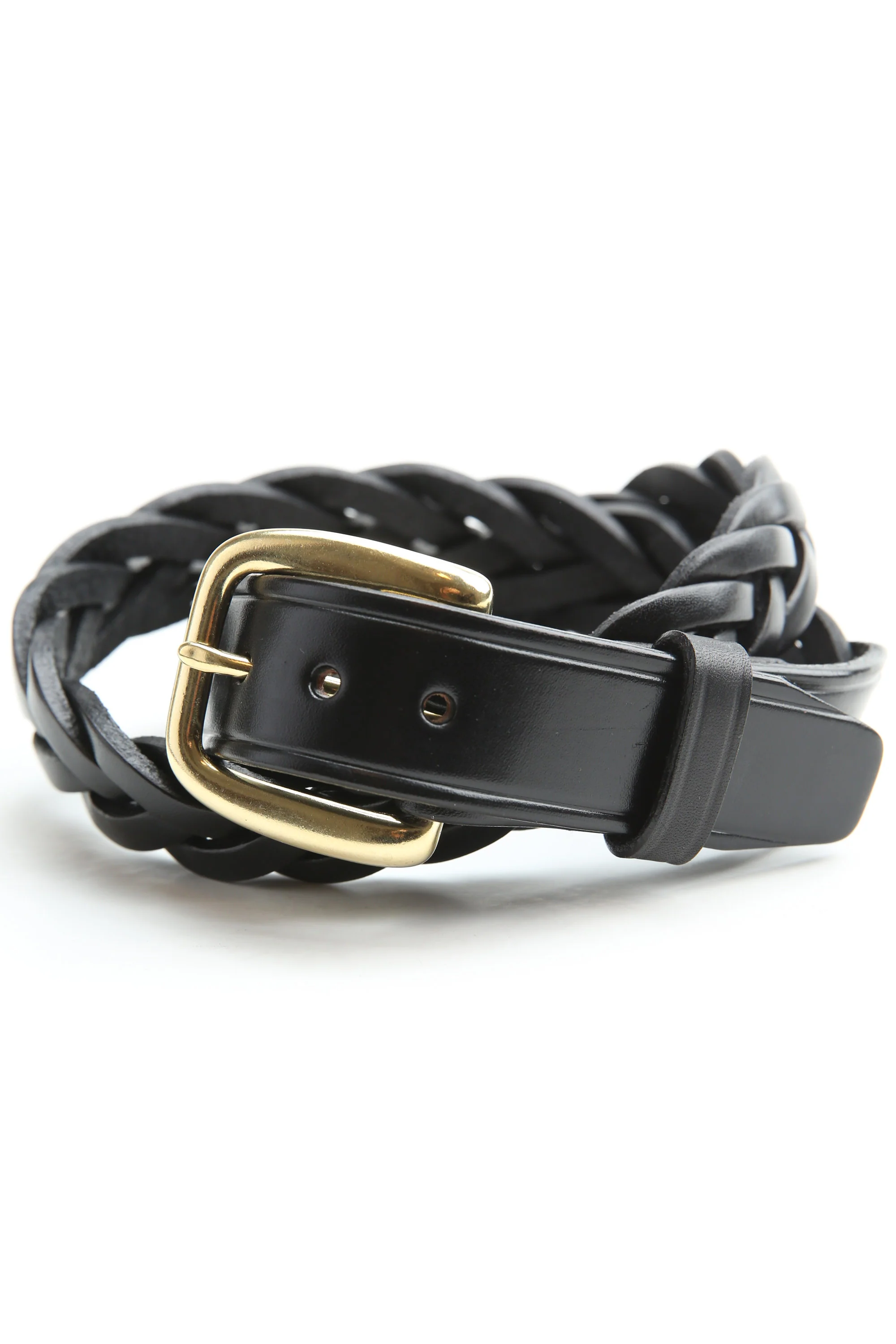 Tory Leather 1.25" Braided Belt (2161) - Black