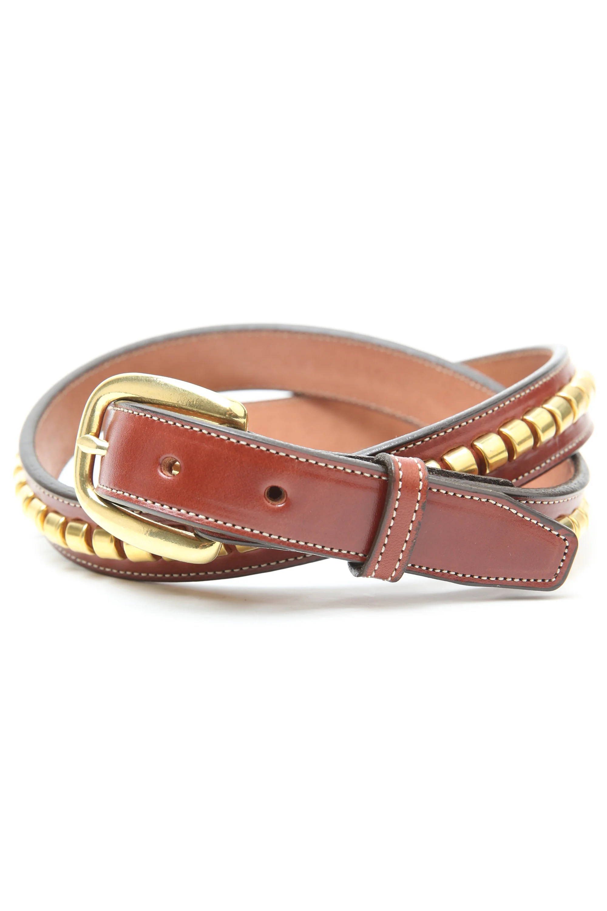 Tory Leather 1" CLINCHER BELT - OAKBARK (2378)