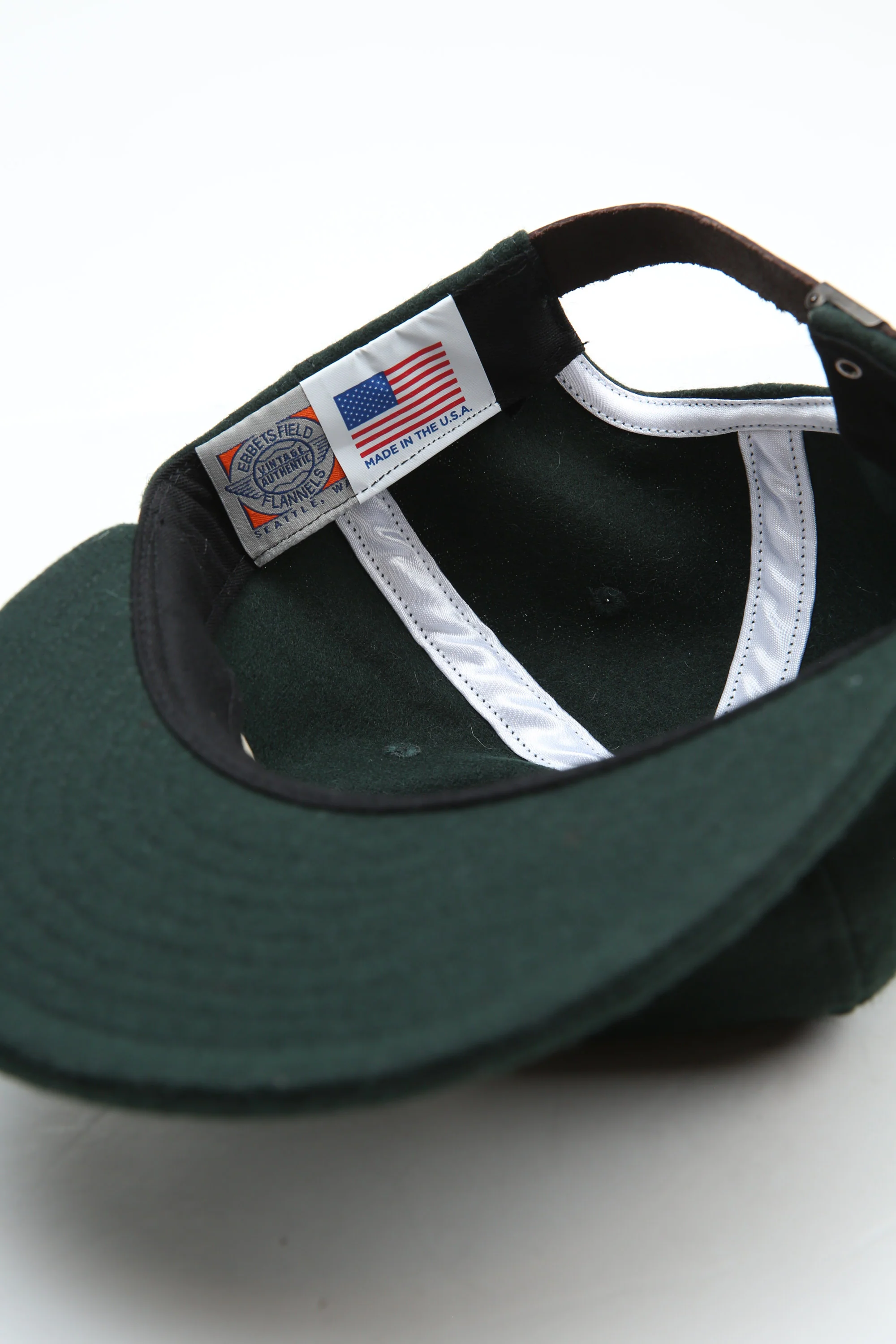 Ebbets x Totem Brand Co. Cap - Bottle Green Wool - EXCLUSIVE - Image 4
