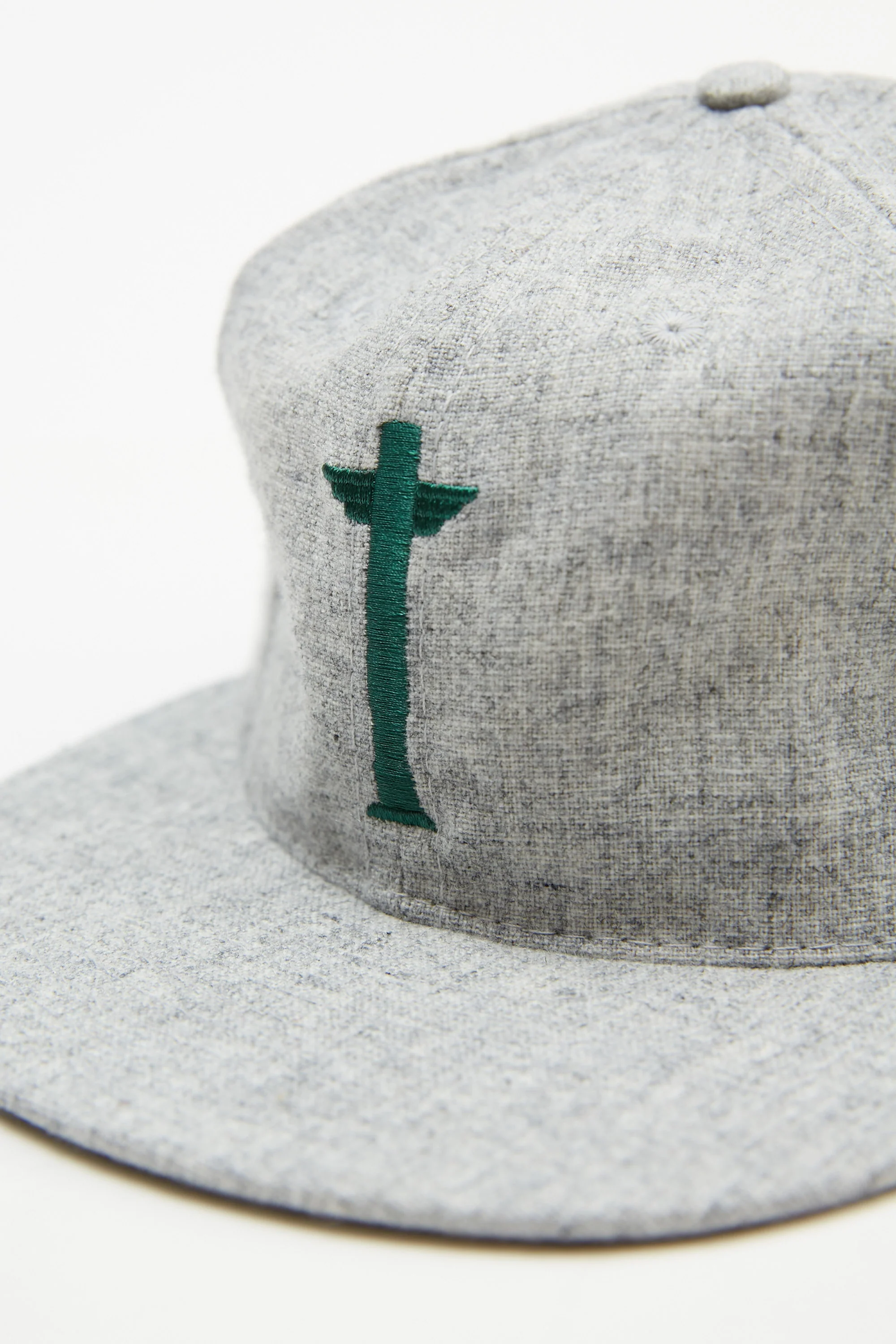 Ebbets x Totem Brand Co. Cap - Grey Heather Wool - EXCLUSIVE - Image 3