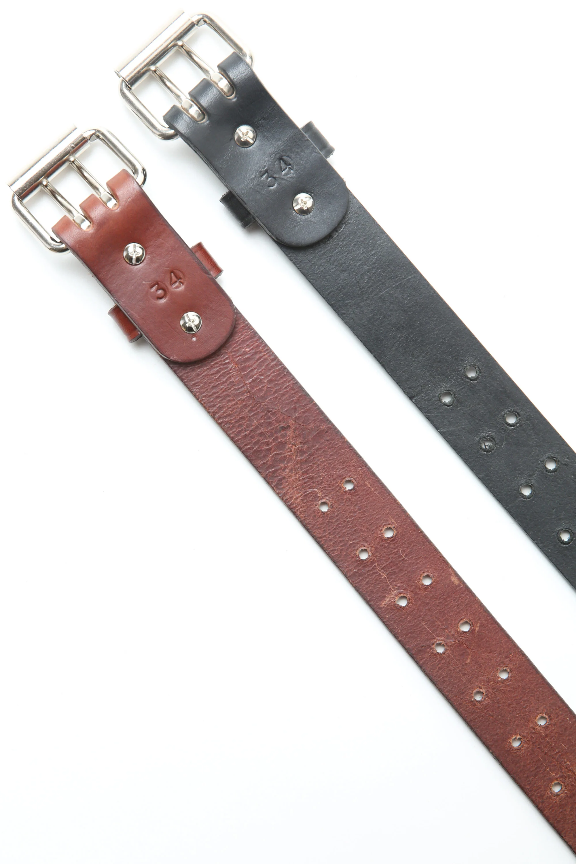 Totem Brand Co. Two Prong Leather Belt 1.5" (Brown) (401) - Image 3