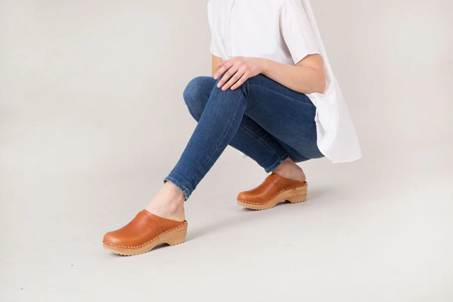 Troentorp Da Vinci Cognac Clogs - Ideal Natural - Image 7