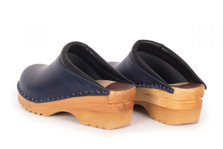 Troentorp Rembrandt Navy Blue Clogs - Ideal Natural - Image 4