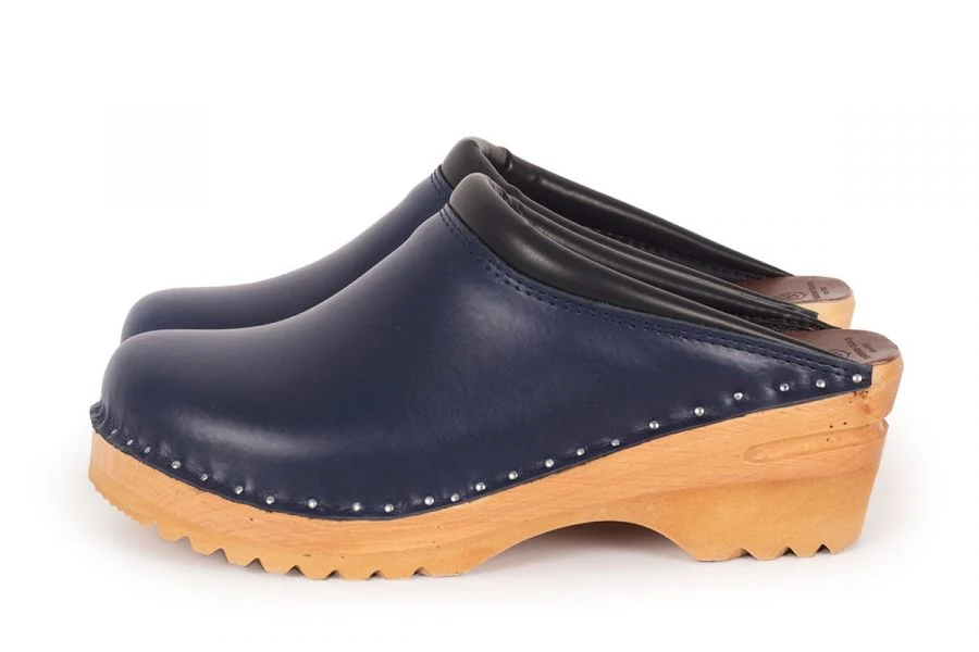 Troentorp Rembrandt Navy Blue Clogs - Ideal Natural - Image 5