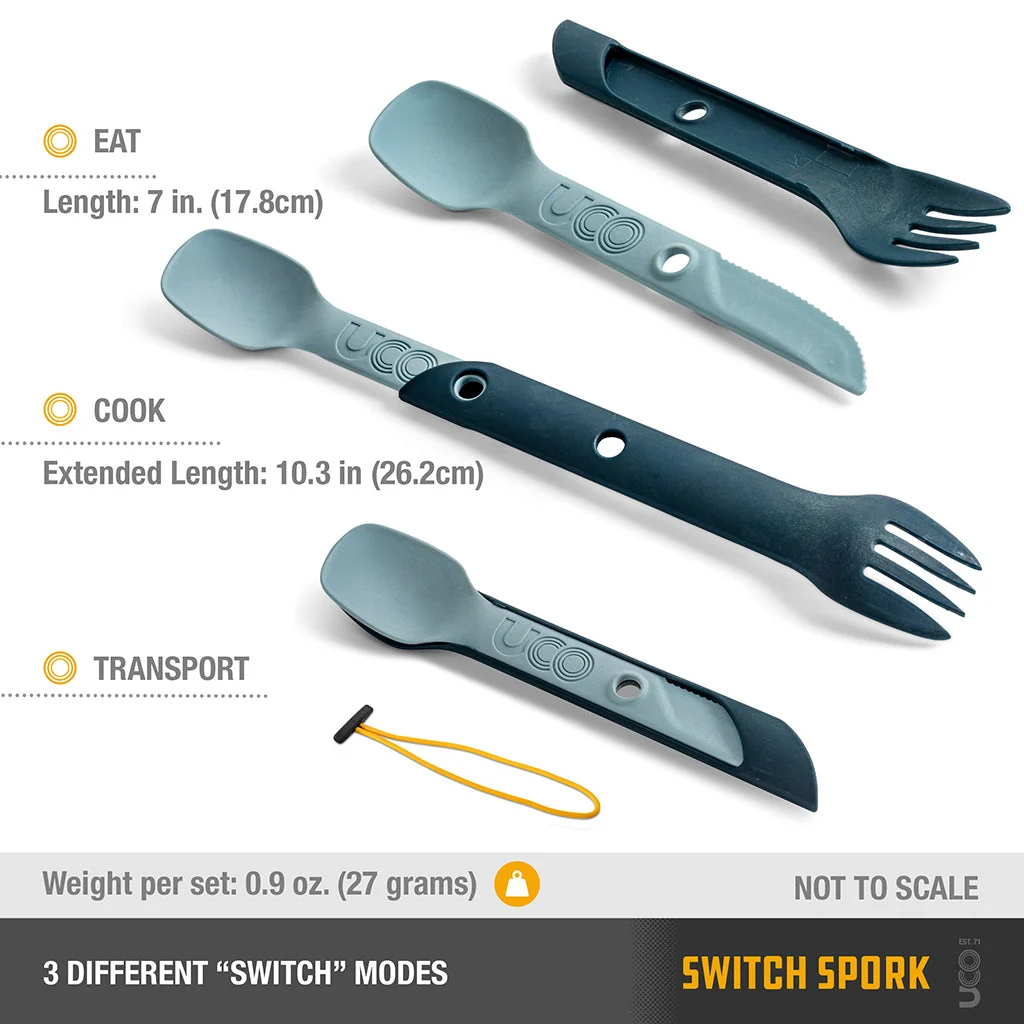 UCO GEAR SWITCH SPORK UTENSIL SET WITH TETHER - Venture - Image 3
