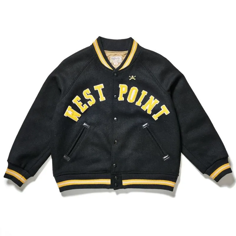 Warehouse Lot 2239 - 1950'S ARMY VARSITY JACKET with appliqué