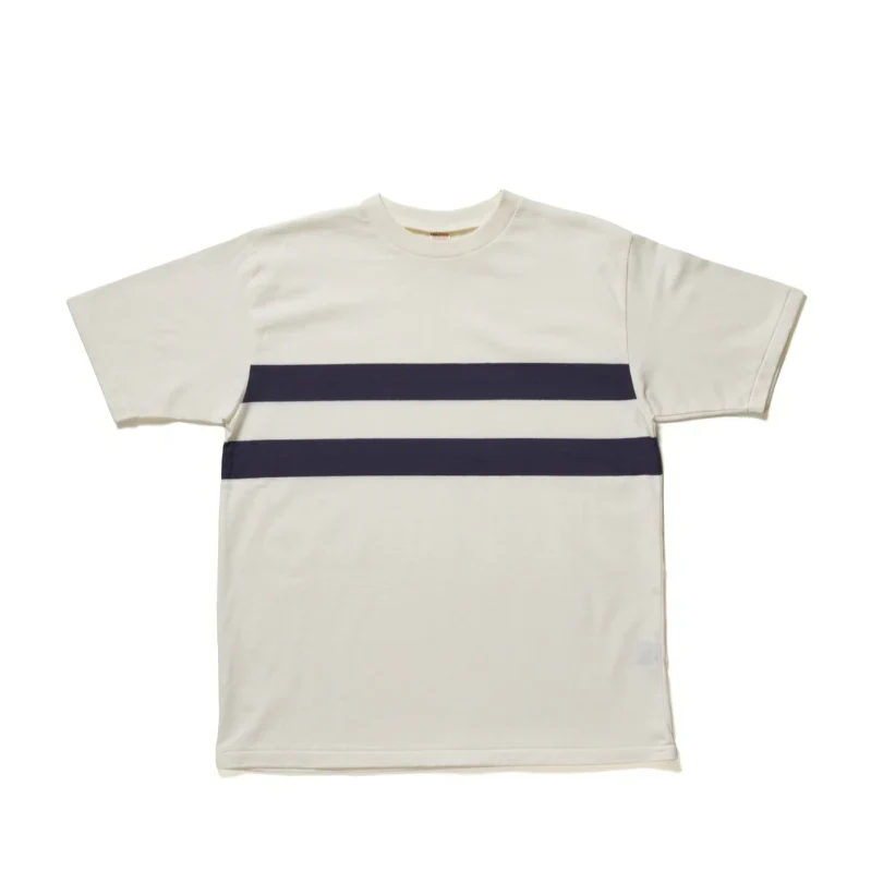 Warehouse & Co. 4112 Panel Border T (B) - Off/Bordeaux - Image 5