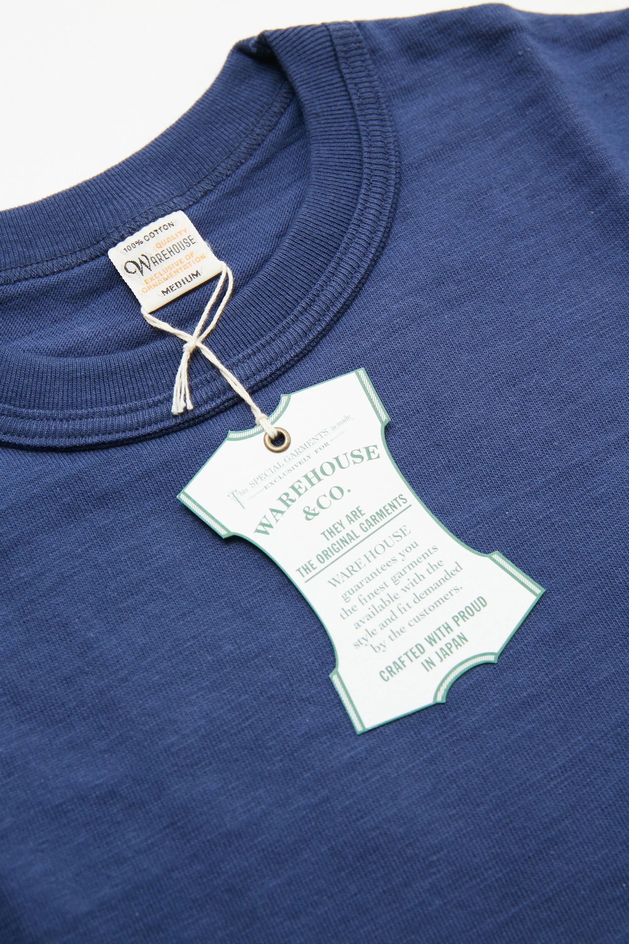 Warehouse & Co. 4601 - Pocket T-Shirt - Eggplant / Navy - Image 4