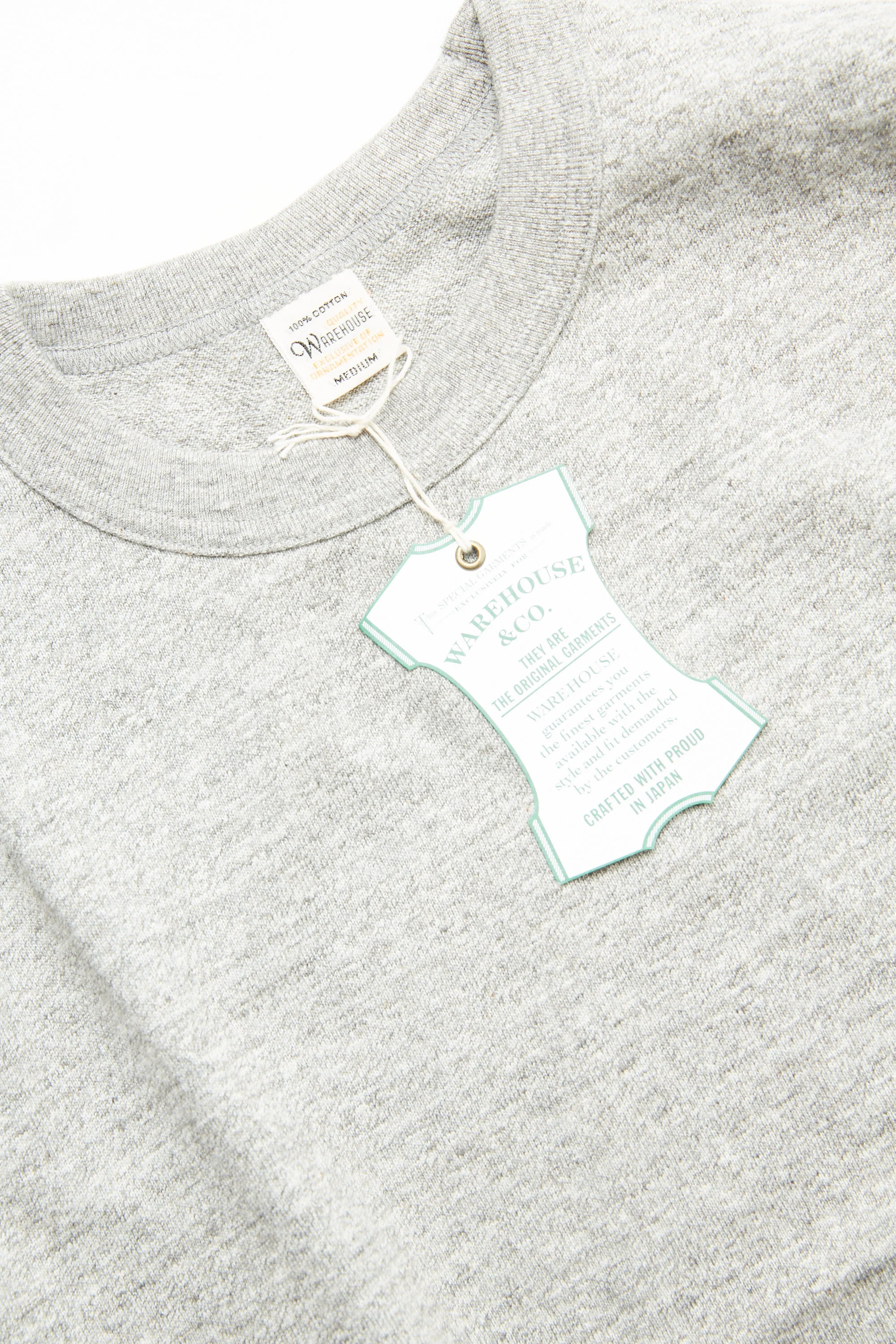 Warehouse & Co. 5906 - Long Sleeve Crewneck T-Shirt - Heather Grey - Image 7