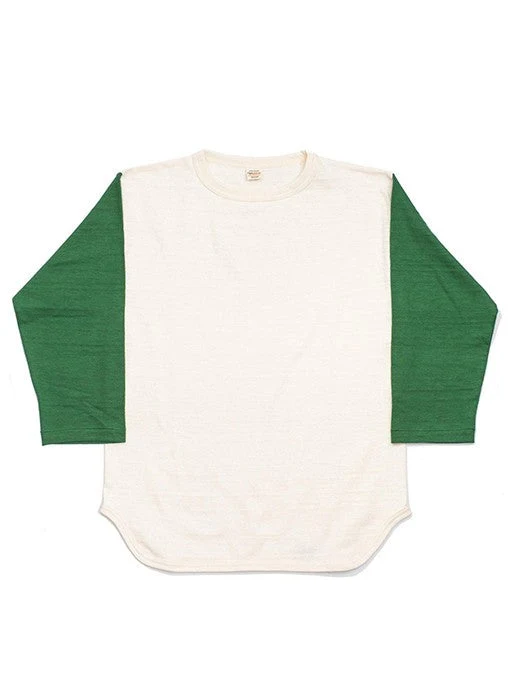 Warehouse & Co. Lot 4800 - Baseball Tee Plain - Cream/Light Green