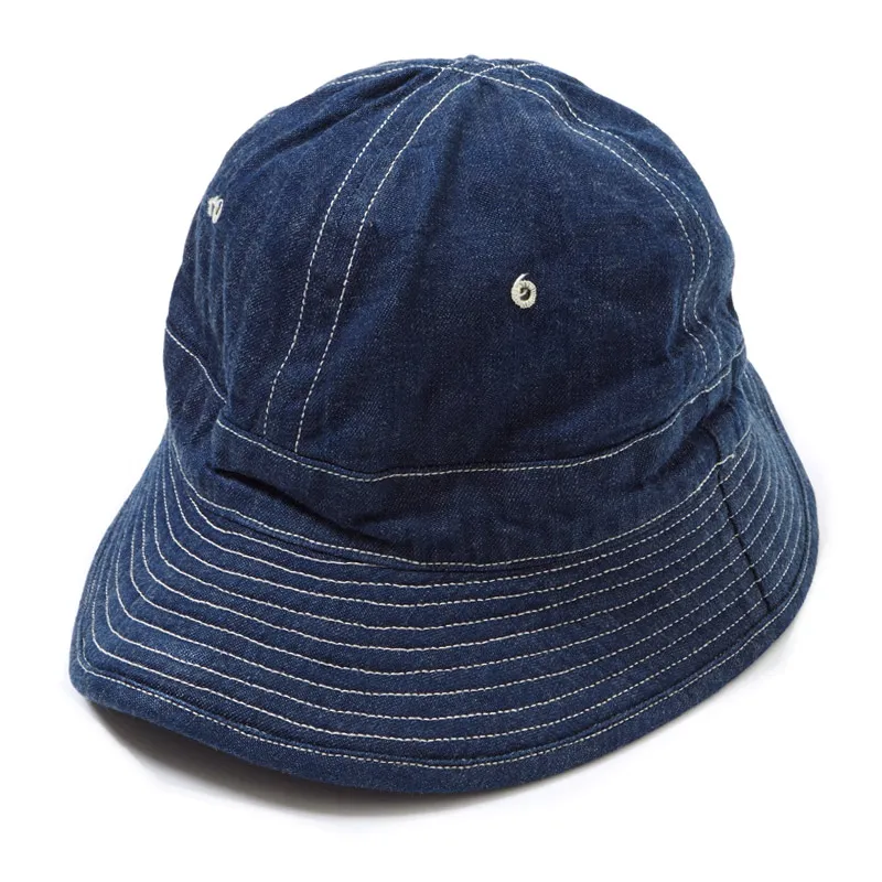 Warehouse & Co. Lot 5200 - Denim Army Hat - Indigo Denim