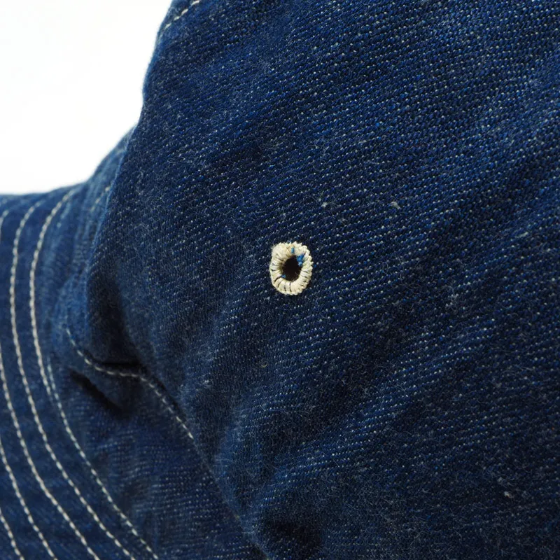 Warehouse & Co. Lot 5200 - Denim Army Hat - Indigo Denim - Image 4