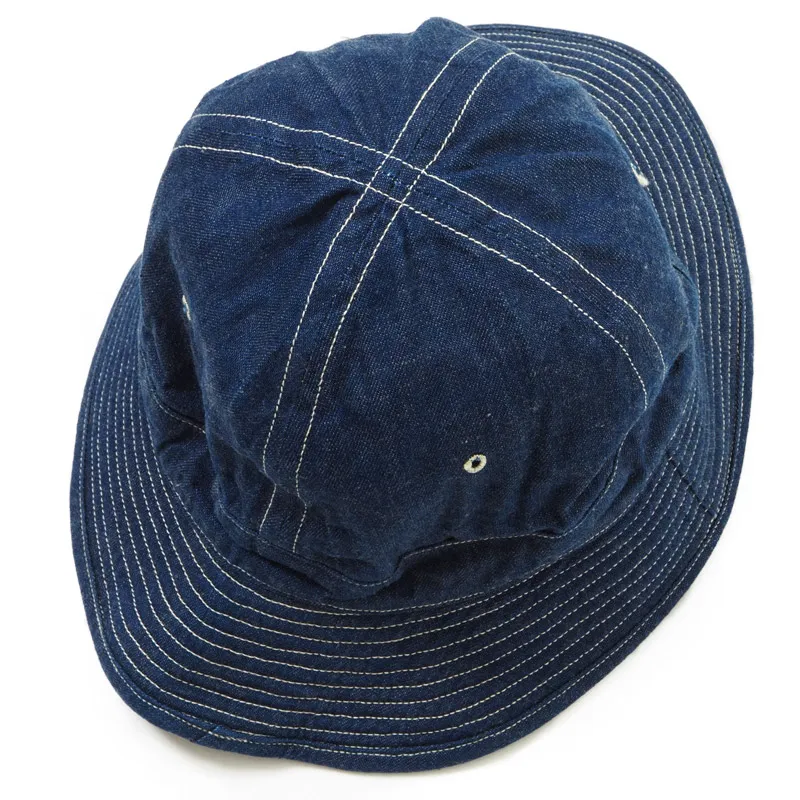 Warehouse & Co. Lot 5200 - Denim Army Hat - Indigo Denim - Image 5