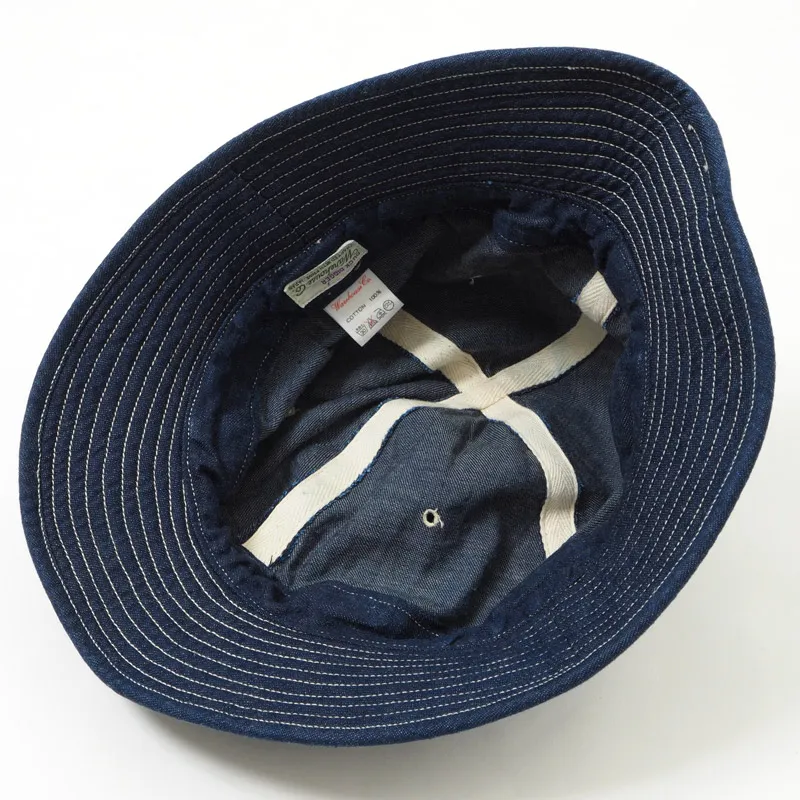 Warehouse & Co. Lot 5200 - Denim Army Hat - Indigo Denim - Image 6