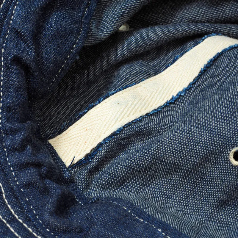 Warehouse & Co. Lot 5200 - Denim Army Hat - Indigo Denim - Image 7